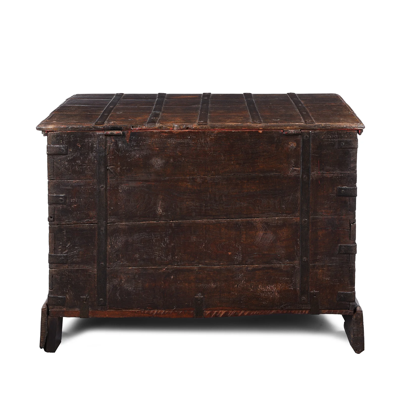 Iron Bound Indian Chest From Gujarat - 19thC - Image 11
