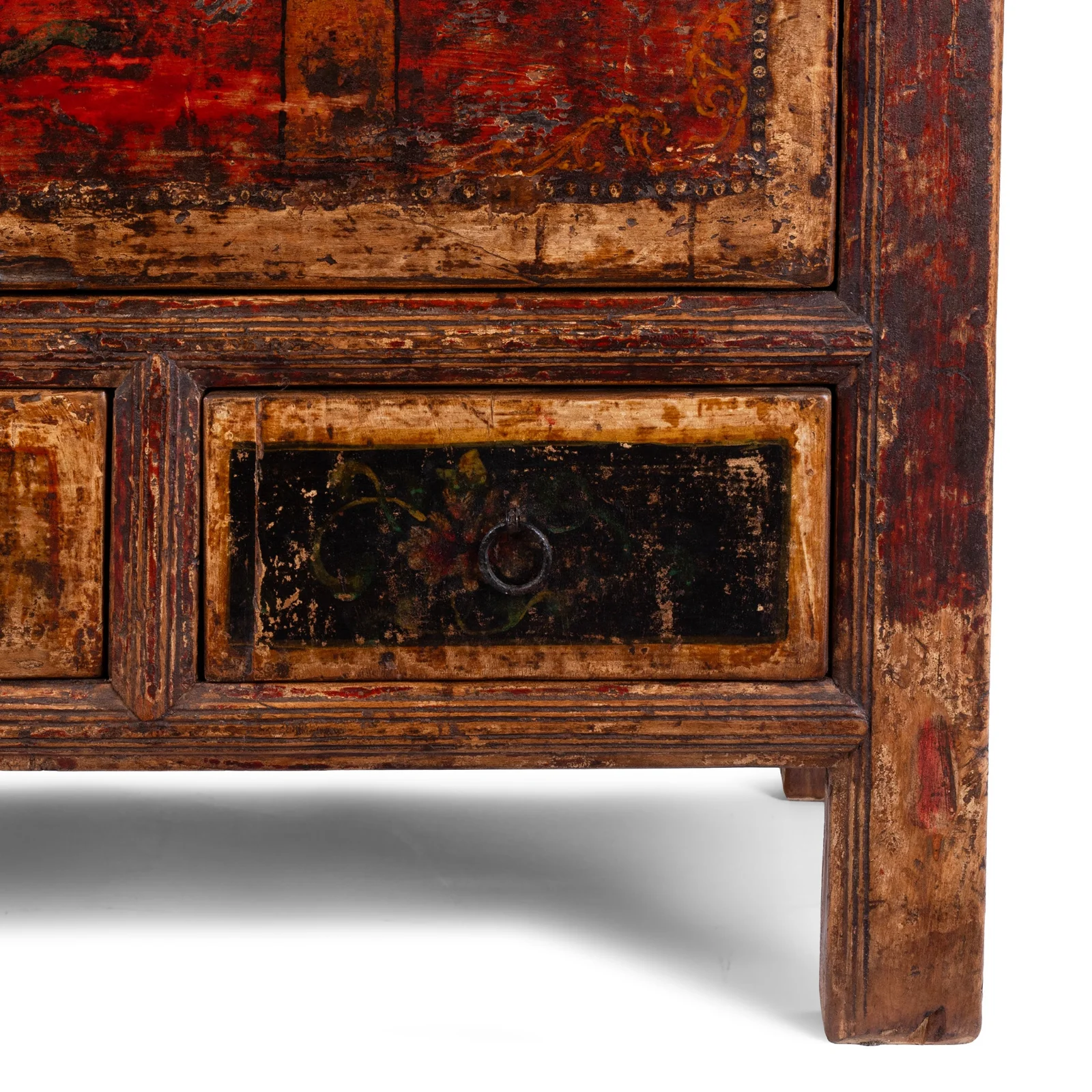 Painted 3 Drawer Sideboard From Mongolia - 19th Century - Image 3