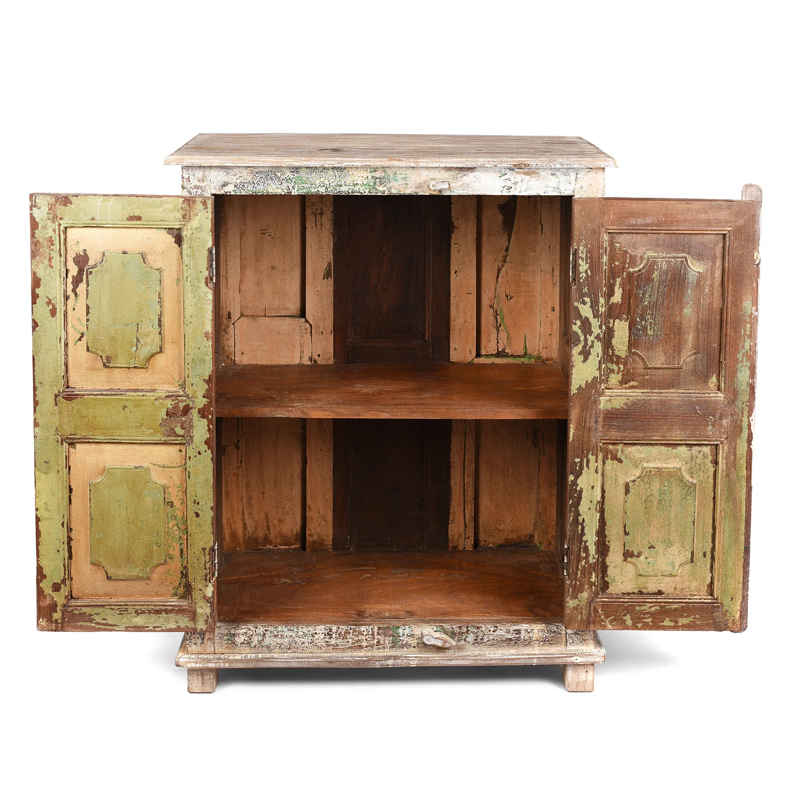 2 Door Cabinet Made From Reclaimed Teak - Image 4