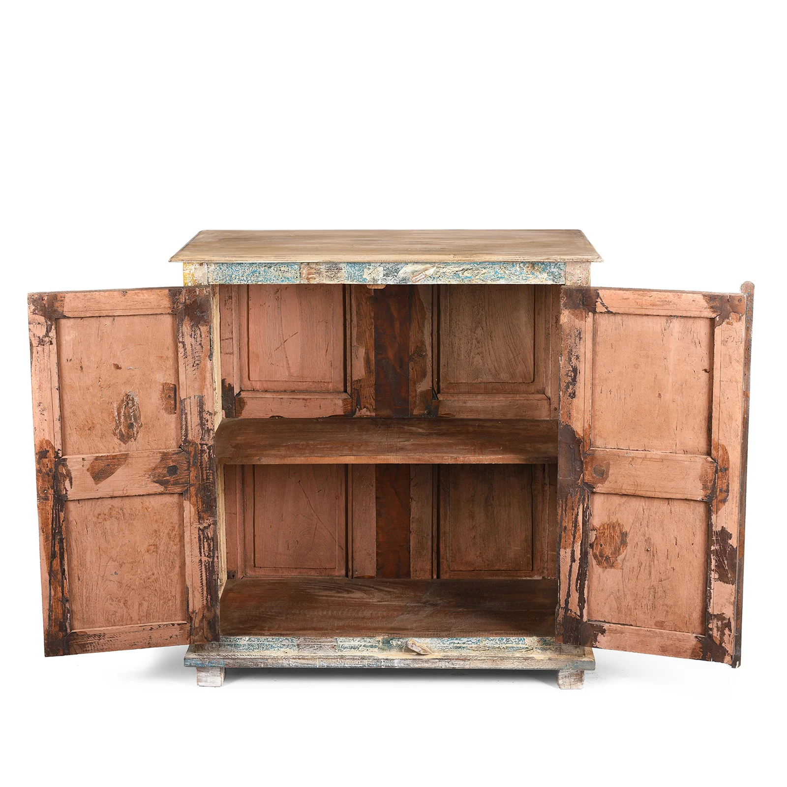 2 Door Indian Cabinet Made From Reclaimed Teak - Image 3