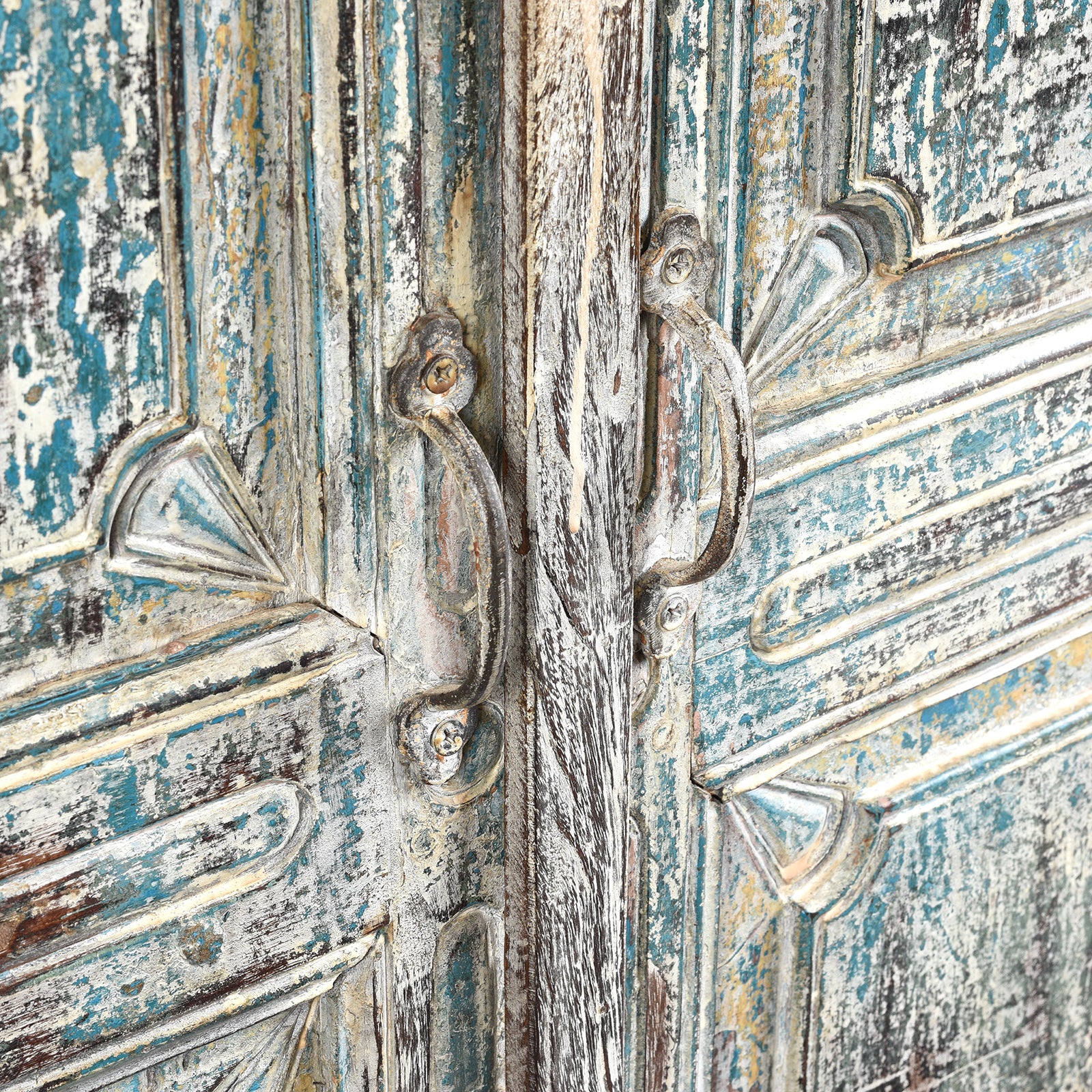 2 Door Indian Cabinet Made From Reclaimed Teak - Image 5