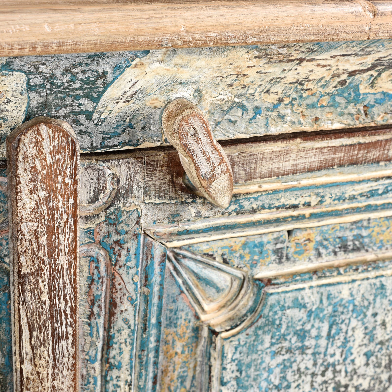 2 Door Indian Cabinet Made From Reclaimed Teak - Image 6