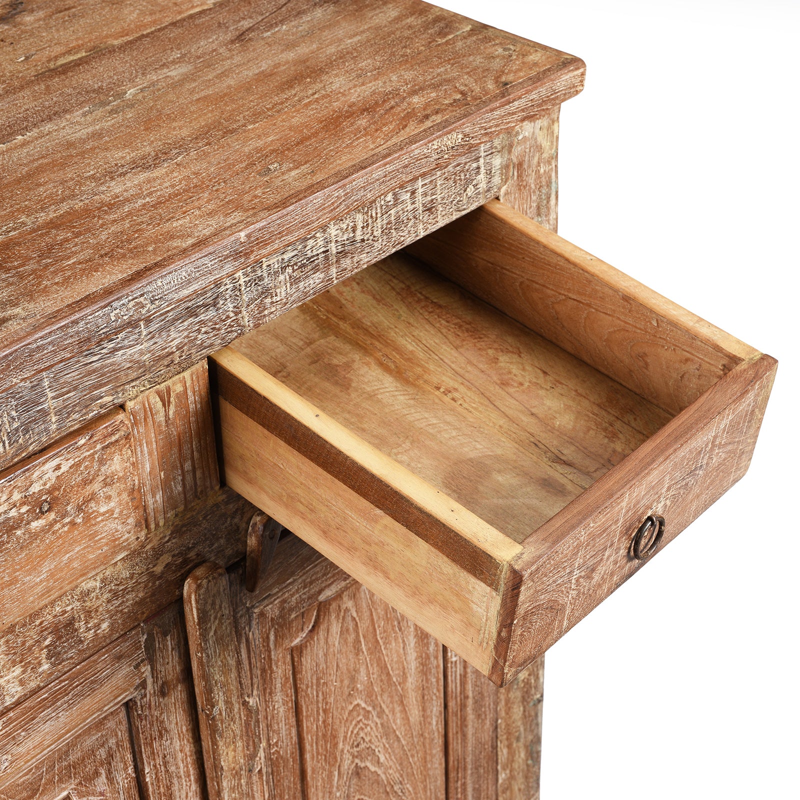 2 Door Kitchen Cabinet Made From Reclaimed Teak - Image 6