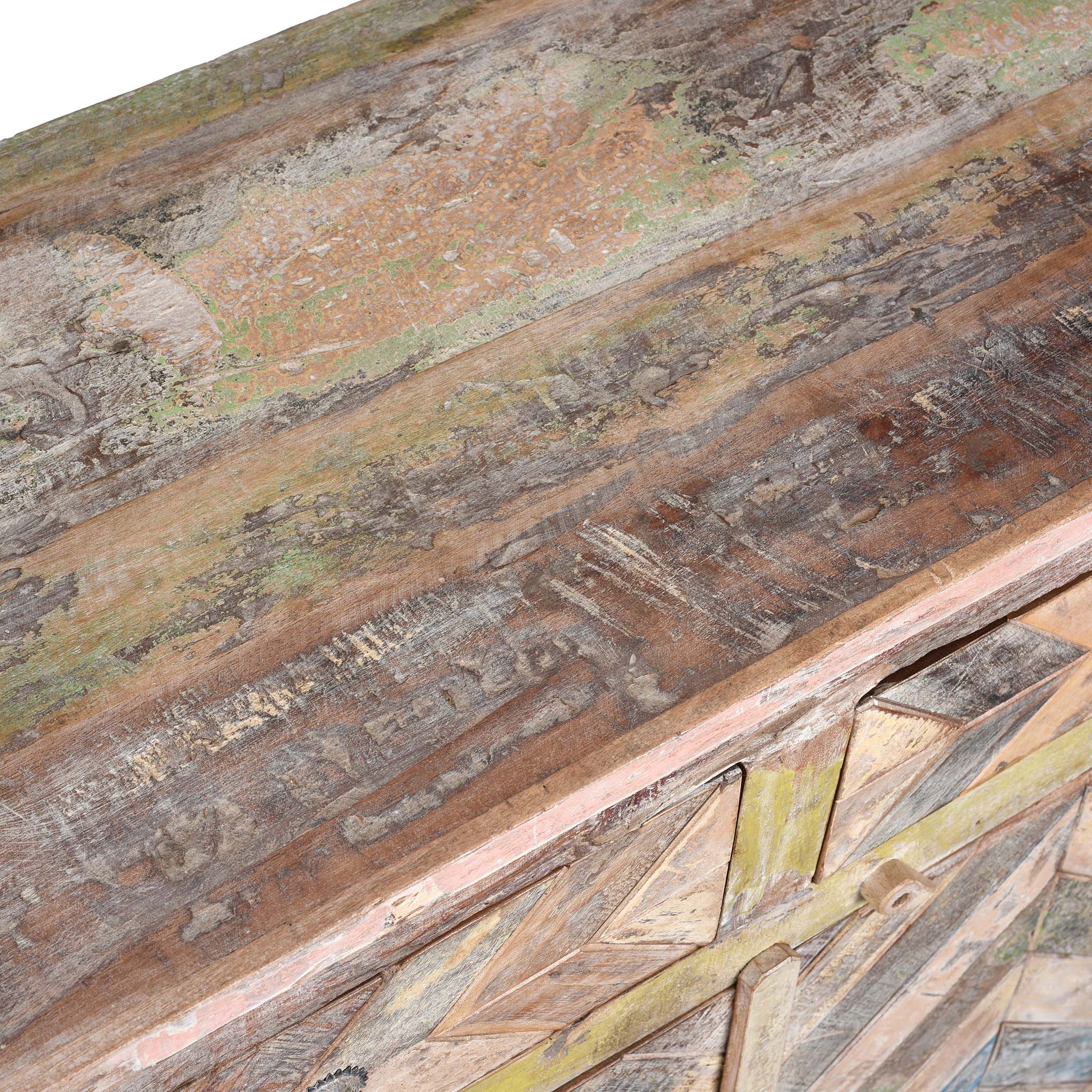 2 Door Cabinet Made From Reclaimed Teak - Image 9