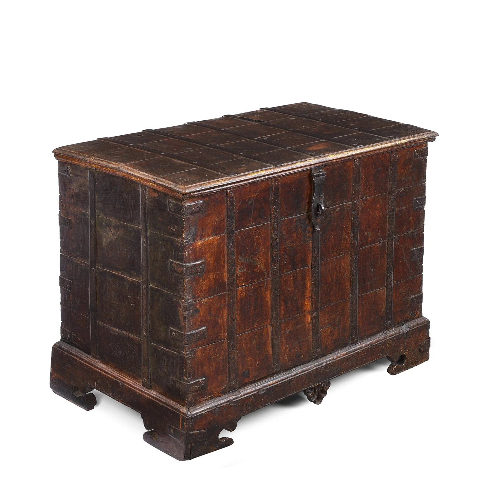 Iron Bound Indian Chest From Gujarat - 19thC - Image 5