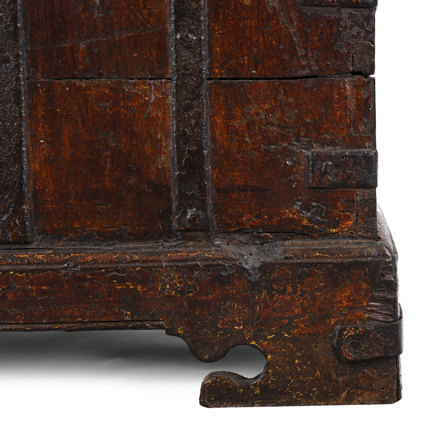 Iron Bound Indian Chest From Gujarat - 19thC - Image 8
