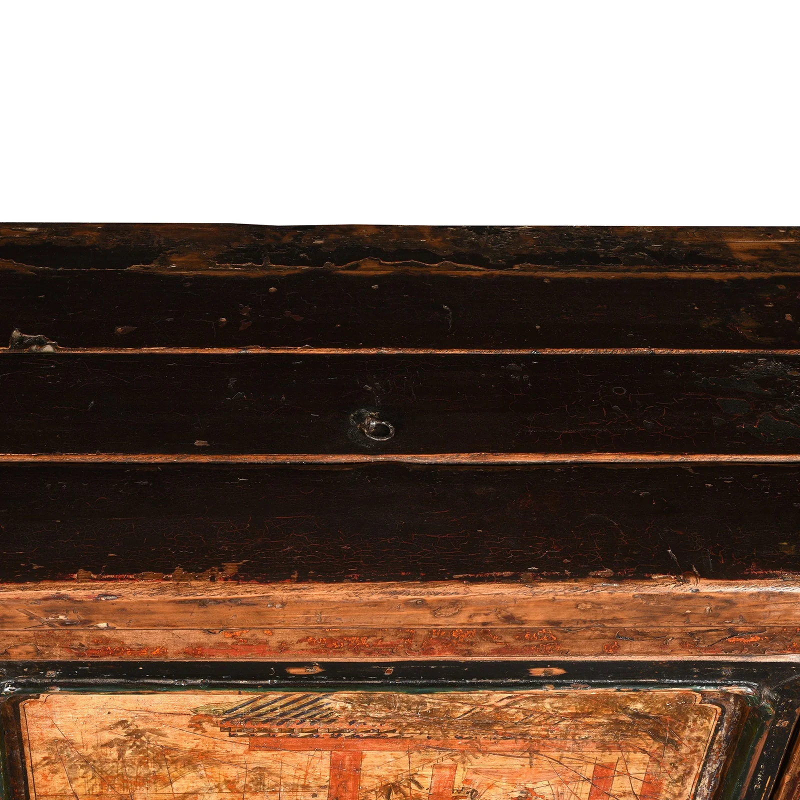 3 Door Painted Mongolian Sideboard - 19th Century - Image 15