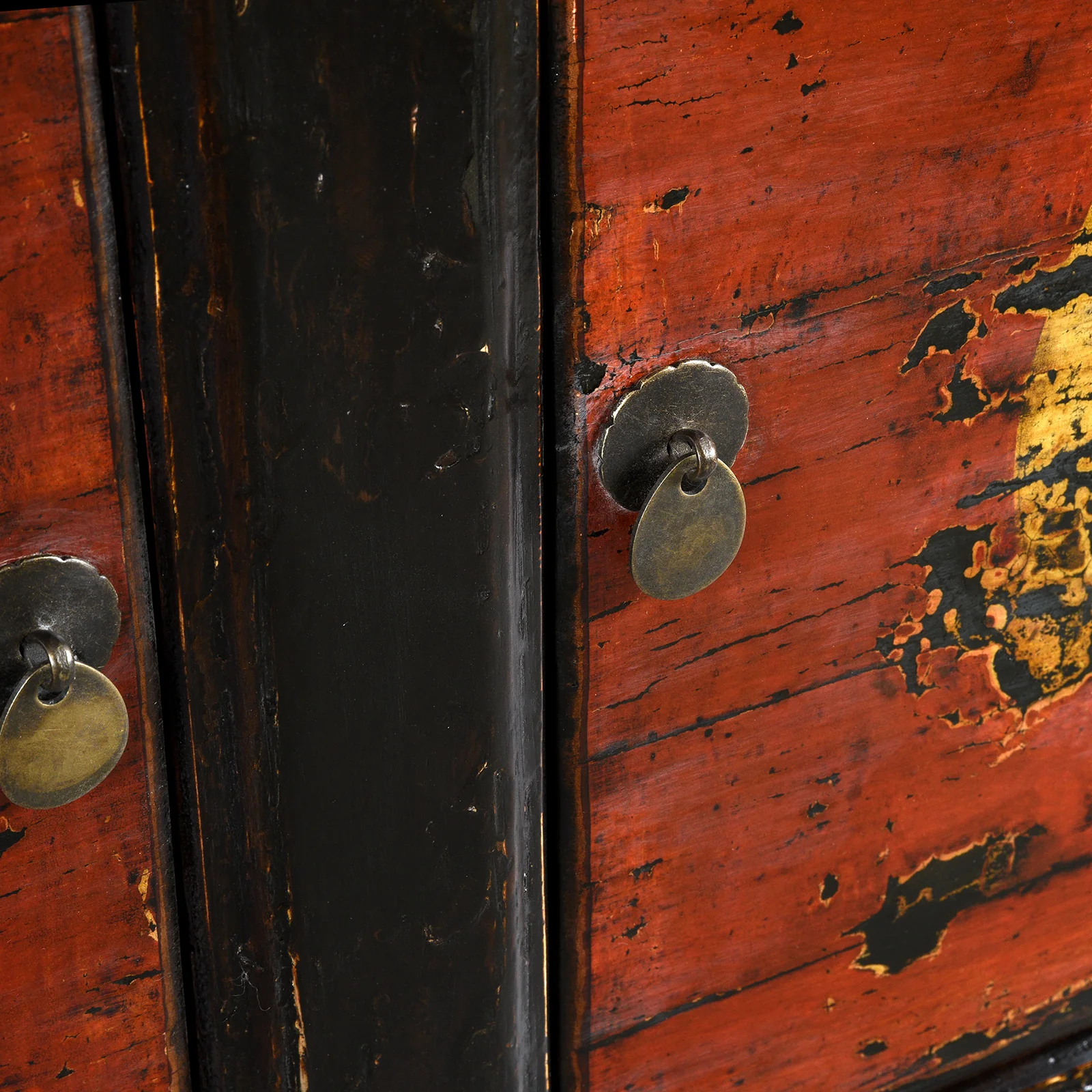 3 Door Painted Shanxi Sideboard - Ca 1920 - Image 10