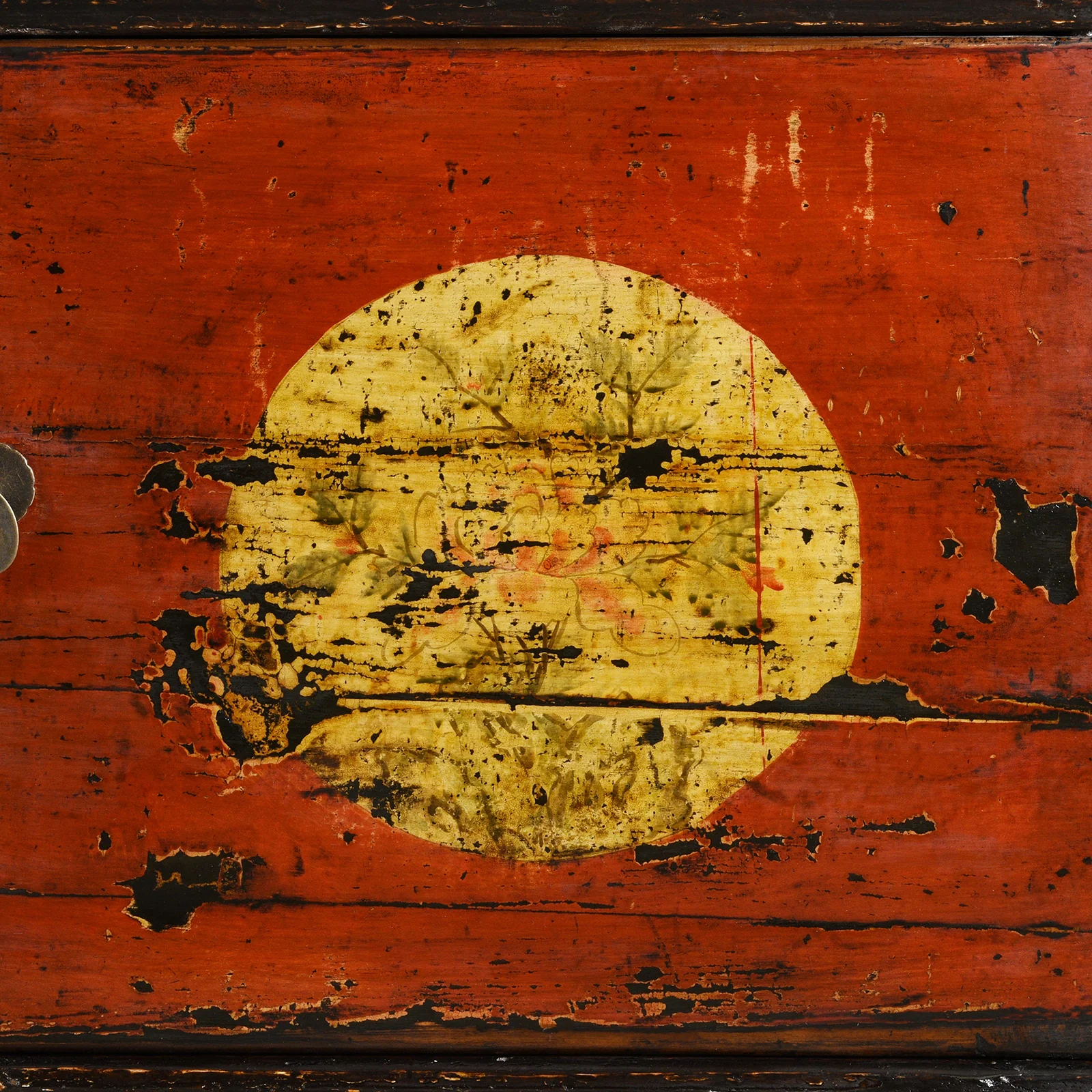 3 Door Painted Shanxi Sideboard - Ca 1920 - Image 7