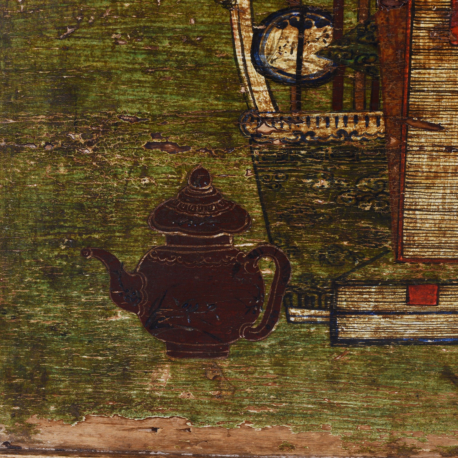 3 Door Painted Sideboard From Qinghai - 19th Century - Image 10