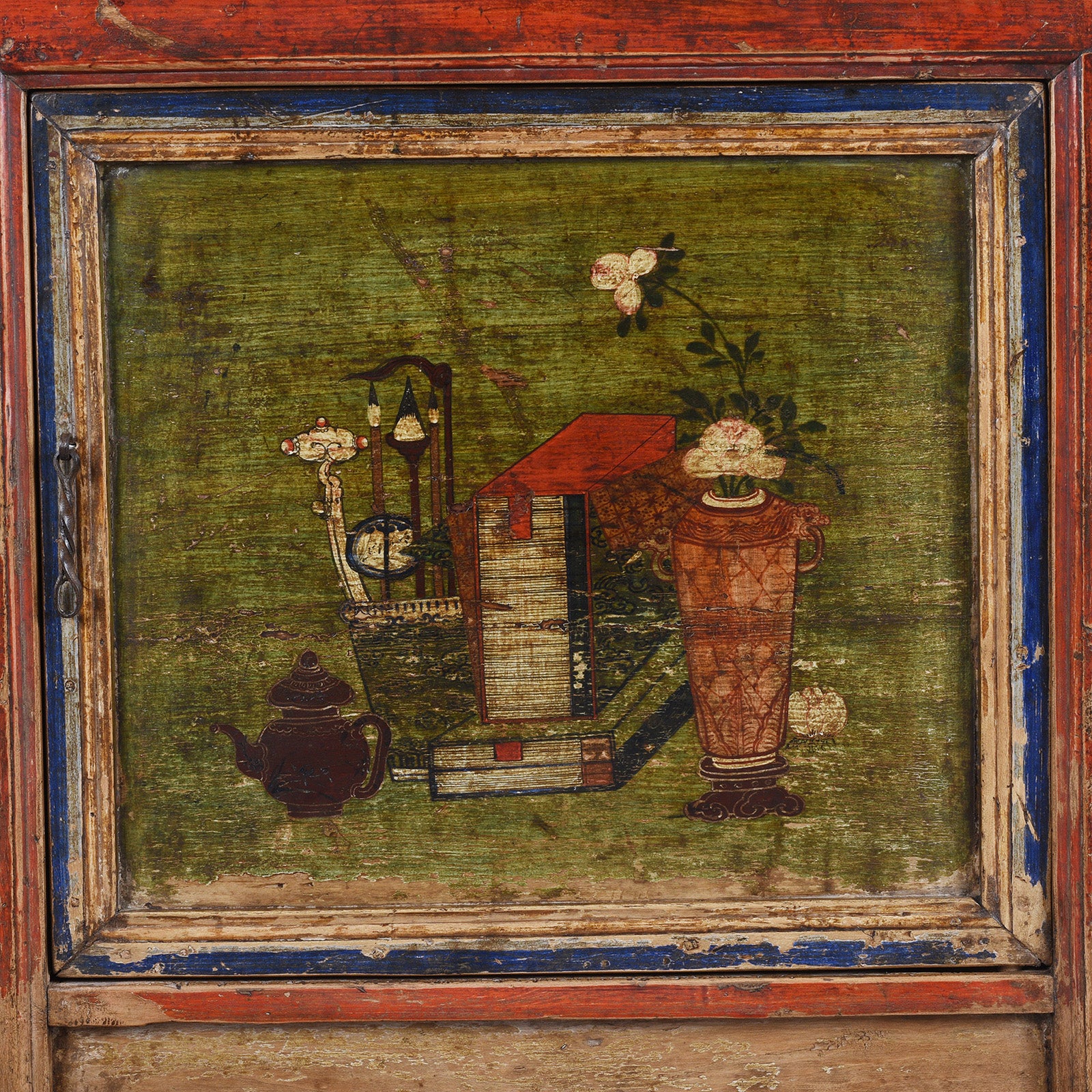 3 Door Painted Sideboard From Qinghai - 19th Century - Image 8