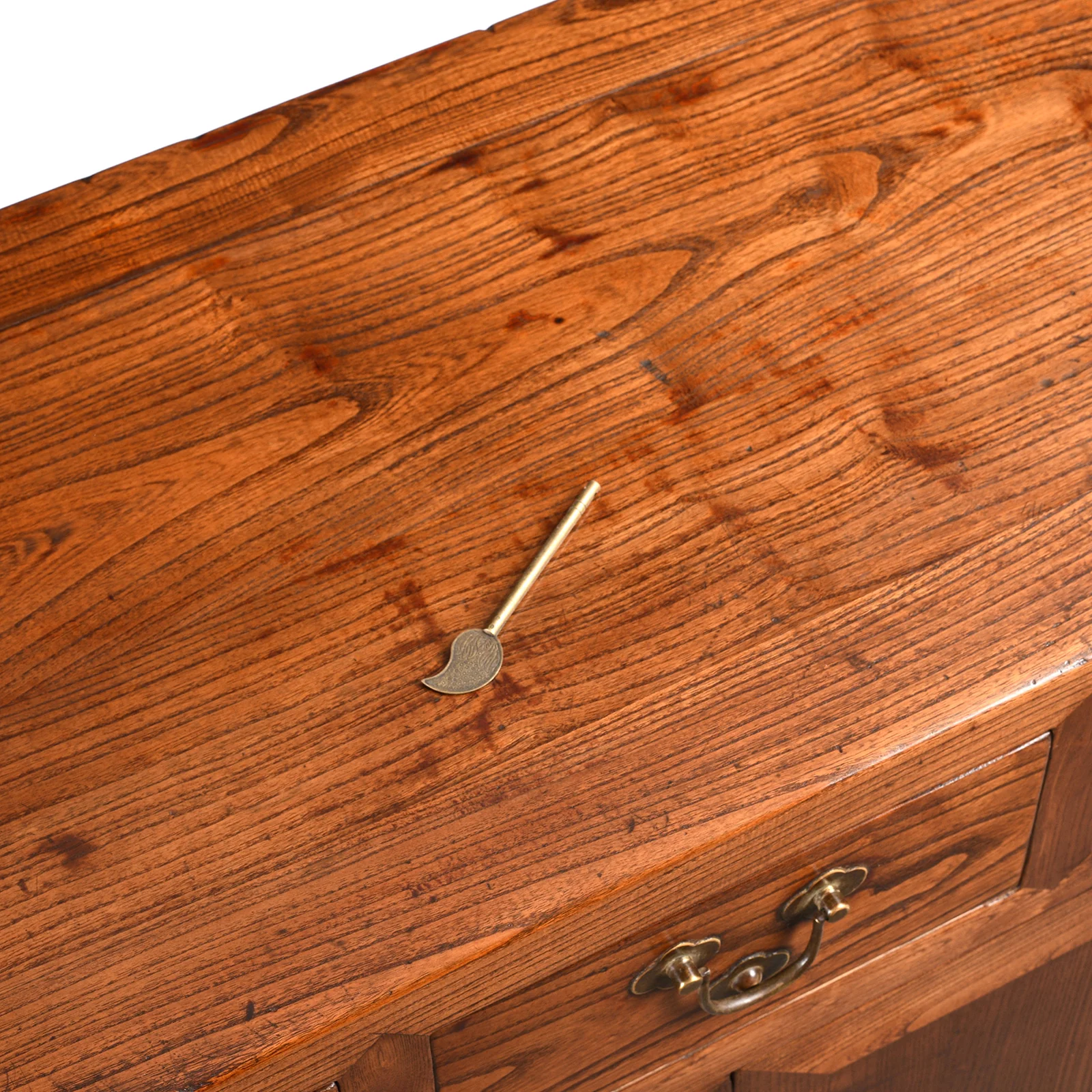 3 Drawer Chinese Elm Sideboard From Hebei - 19thC - Image 6