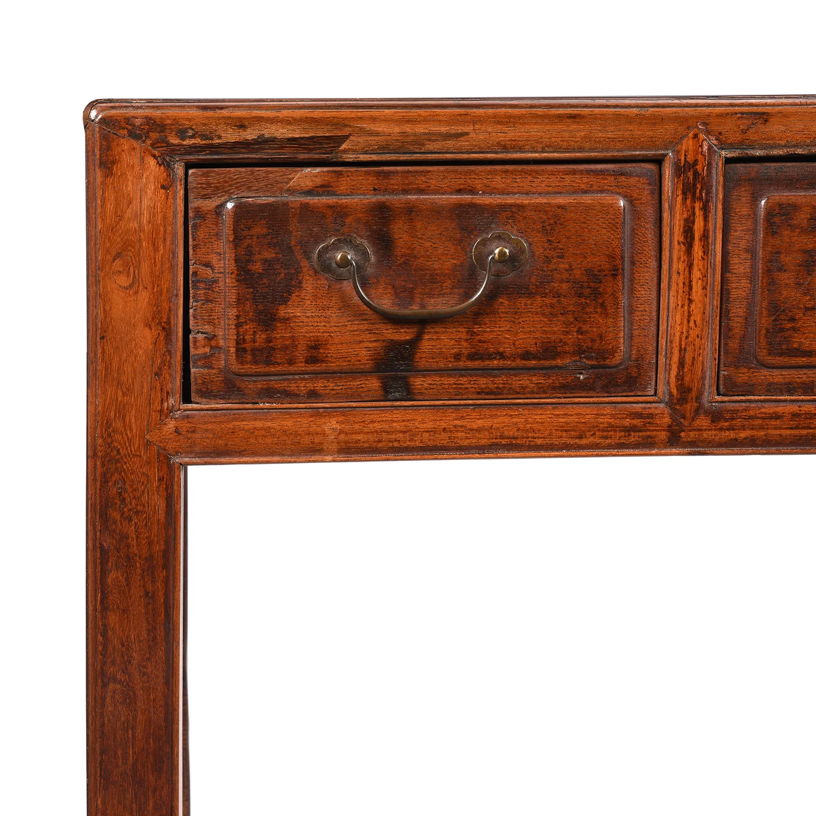 3 Drawer Red Elm Desk From Shanxi - 19thC - Image 2