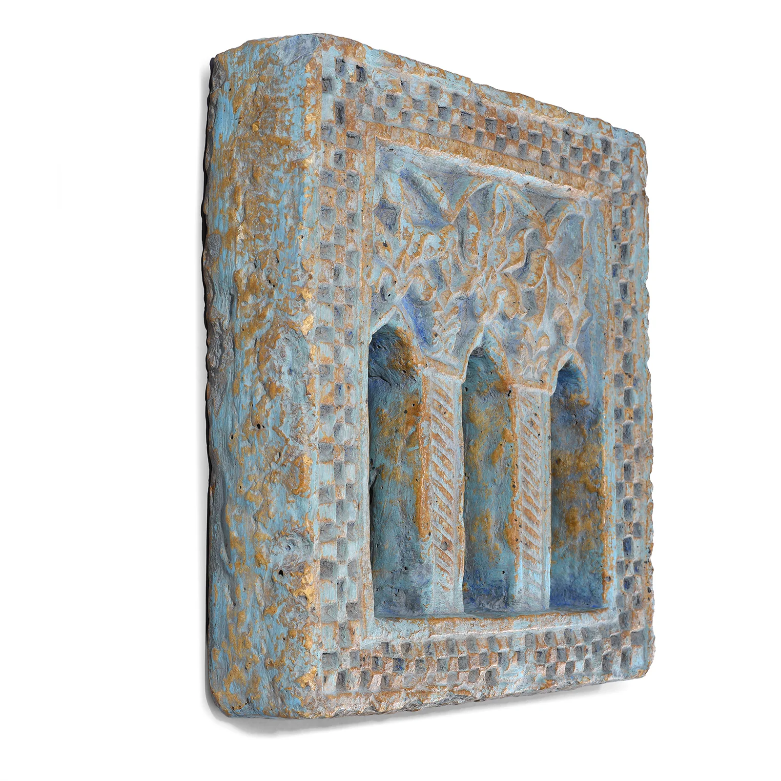 Blue Stone Lamp Niche From Jaisalmer - 19th Century - Image 3