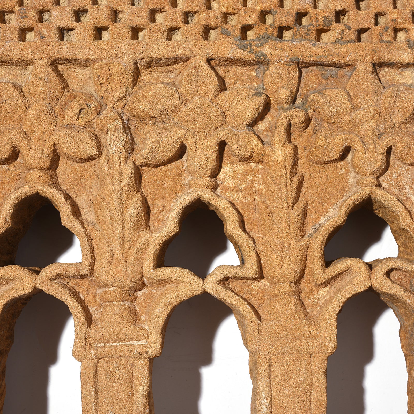 3 Way Stone Lamp Niche From Jaisalmer - 19th Century - Image 4