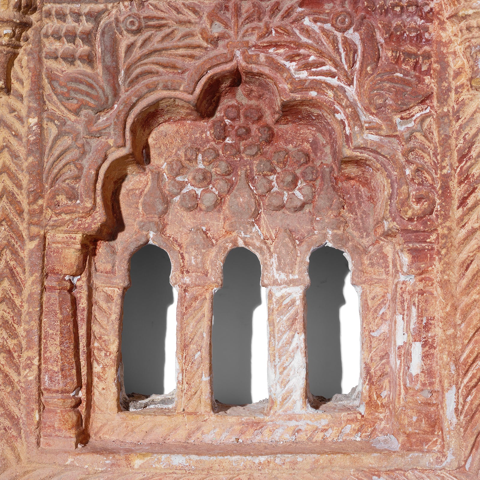 Old 3 Way Stone Lamp Niche From Jaisalmer- 19th Century - Image 4