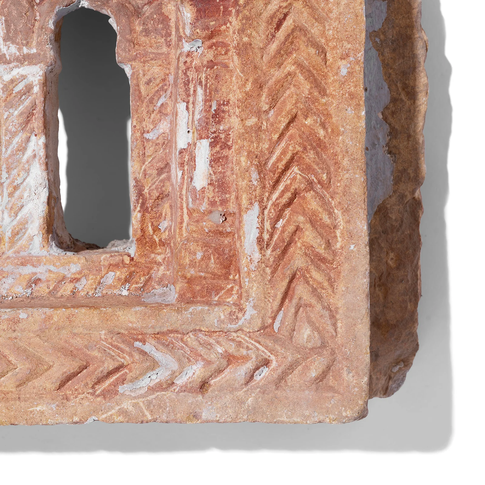 Old 3 Way Stone Lamp Niche From Jaisalmer- 19th Century - Image 5