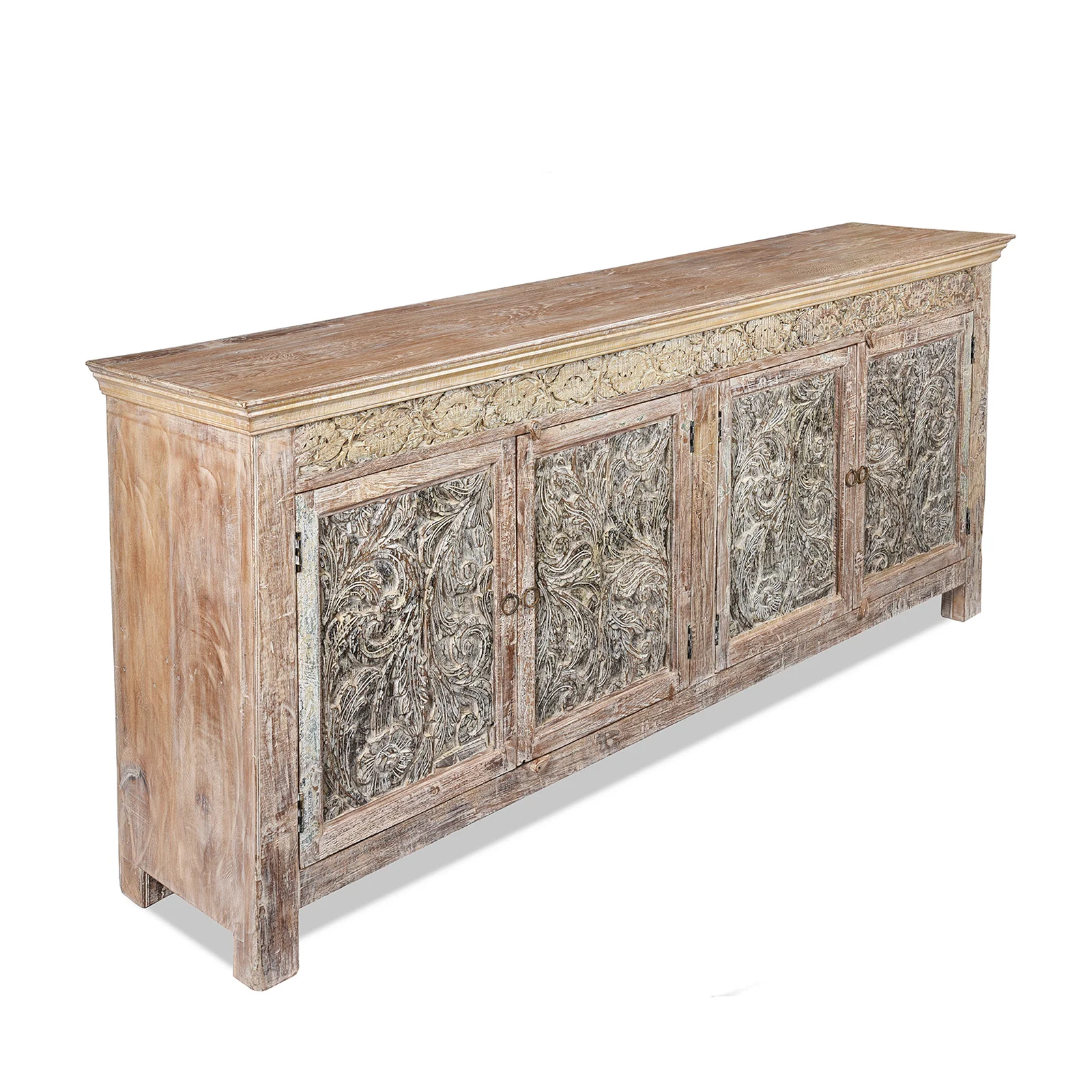 4 Door Sideboard Made From Reclaimed Teak - Image 2