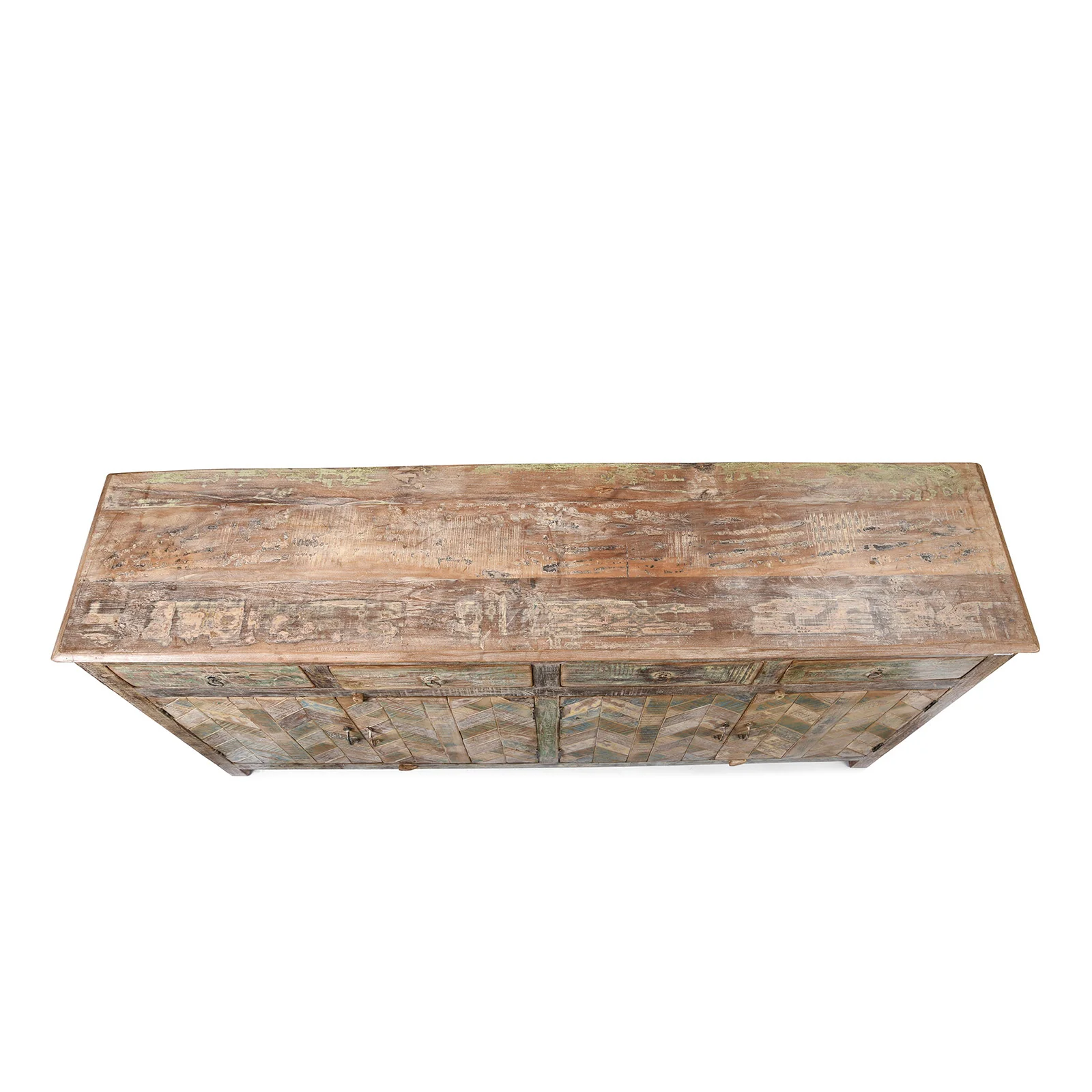 4 Door Sideboard Made From Reclaimed Teak - Image 10
