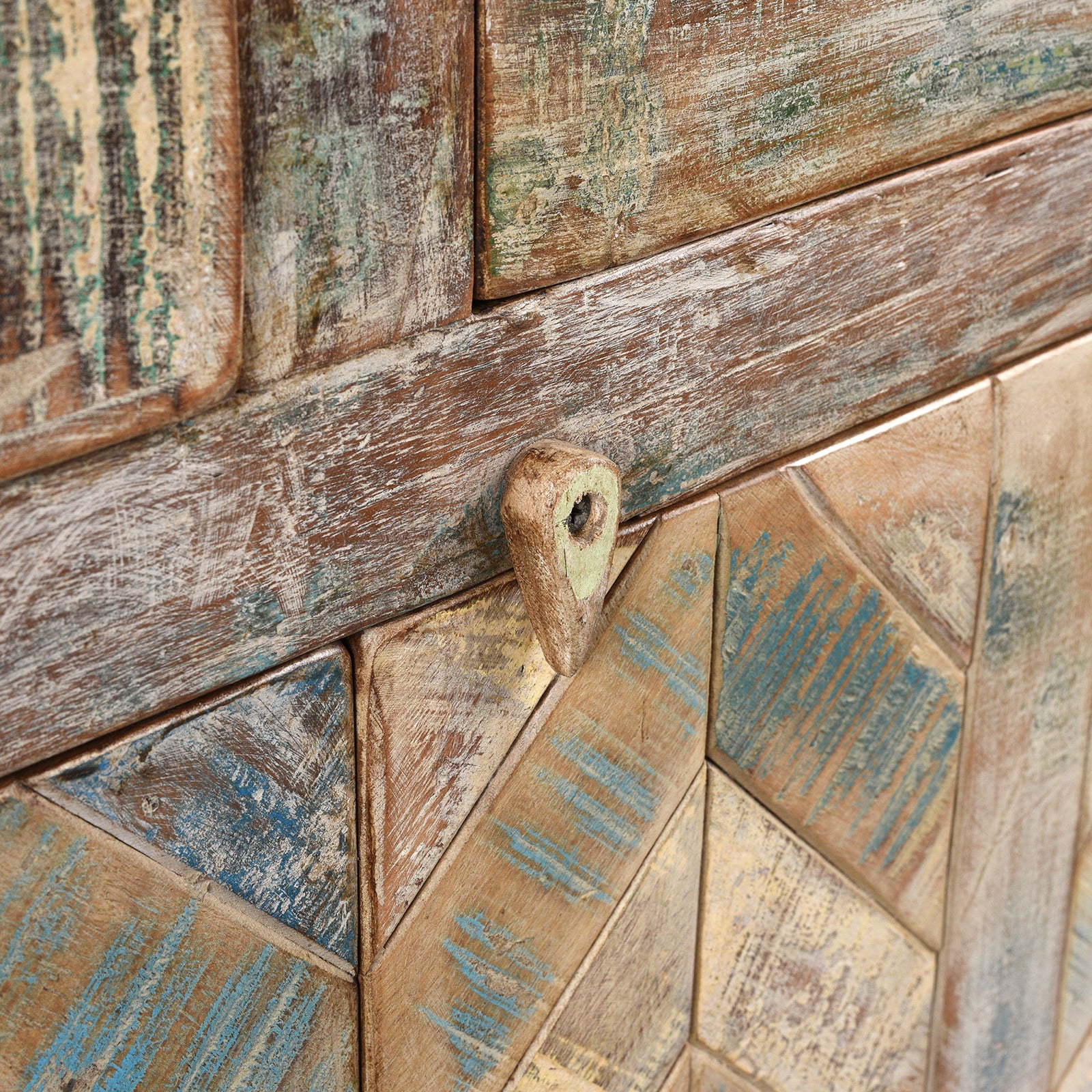 4 Door Sideboard Made From Reclaimed Teak - Image 9