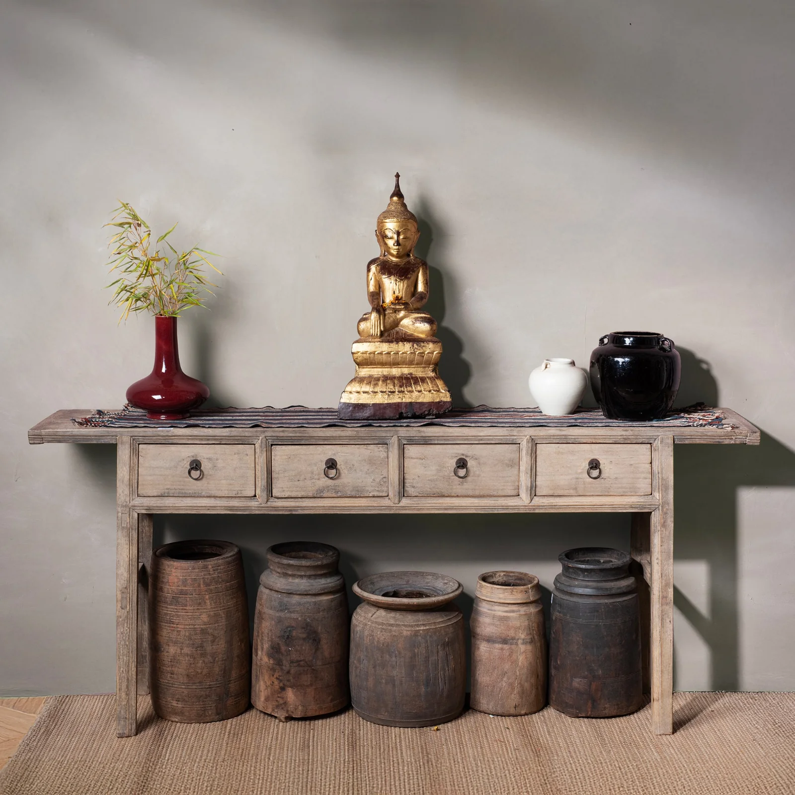 4 Drawer Altar Table From Shanxi - 19thC