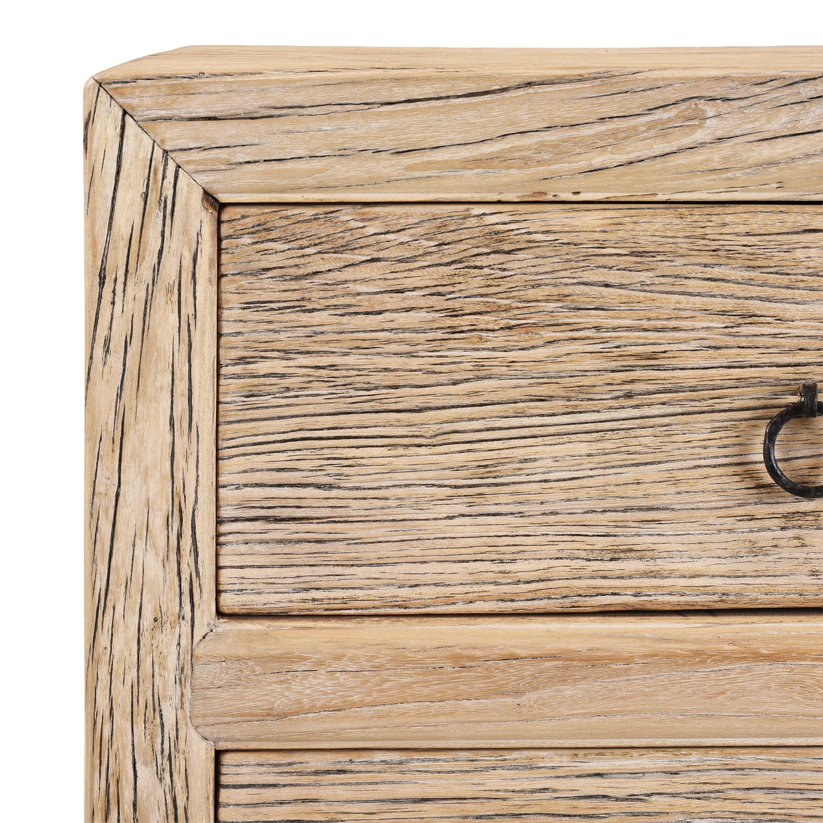 Rustic Sunbleached 4 Drawer Tallboy - Image 5