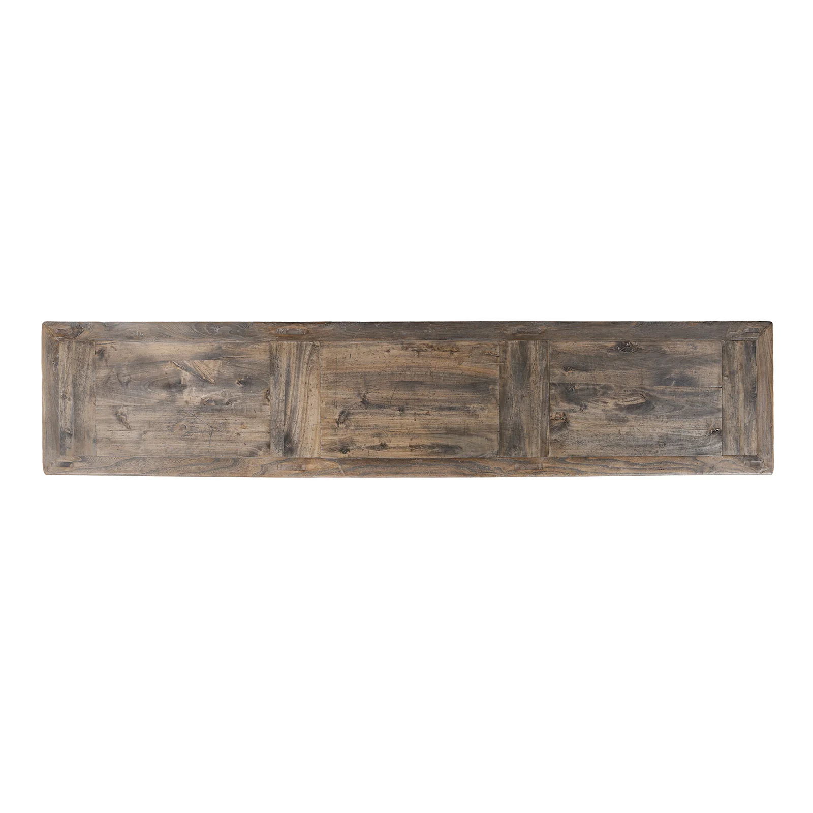 Painted 6 Door Mongolian Sideboard Made From Old Wood - Image 5