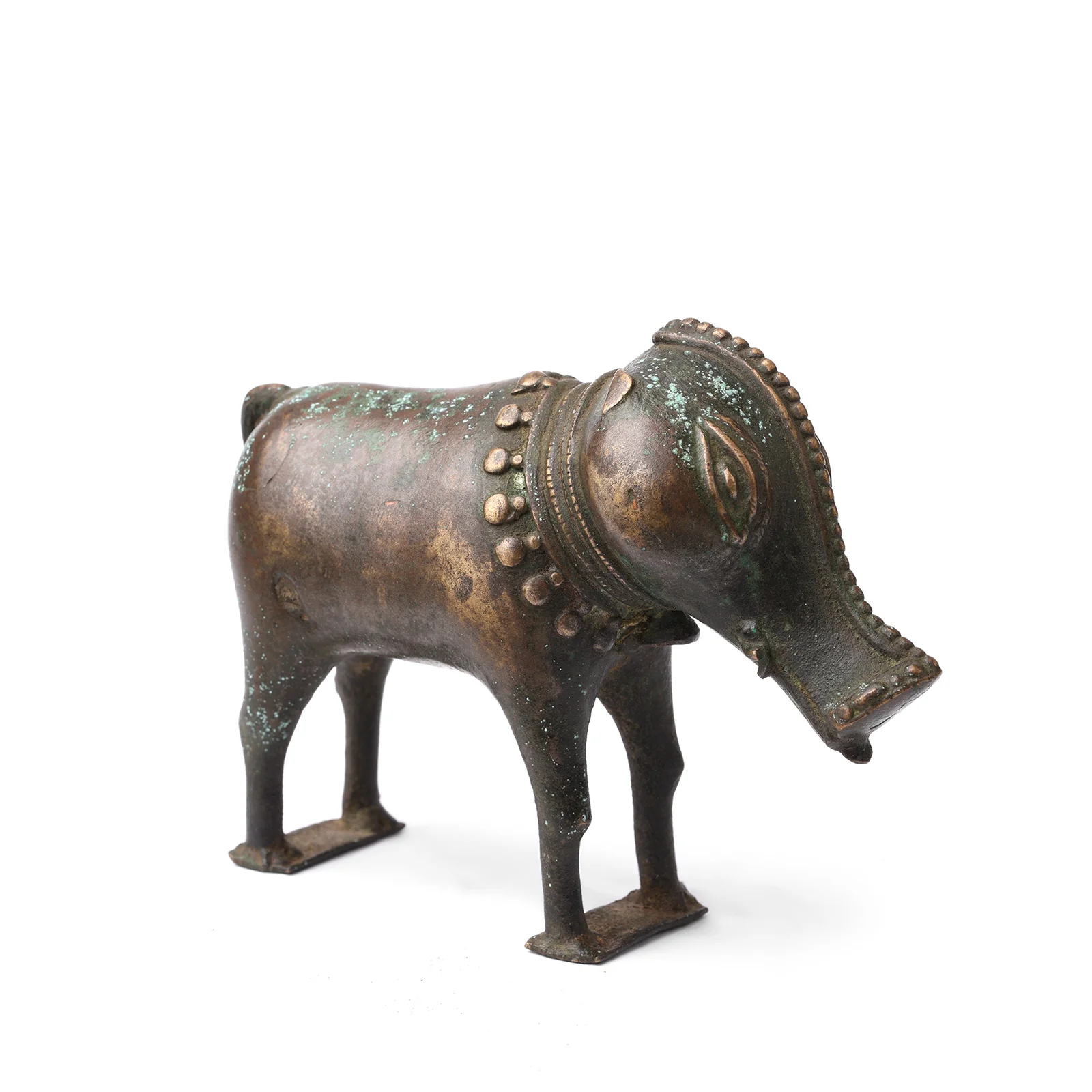 Brass Bhuta Figure Of Panjurli Boar - 18th Century