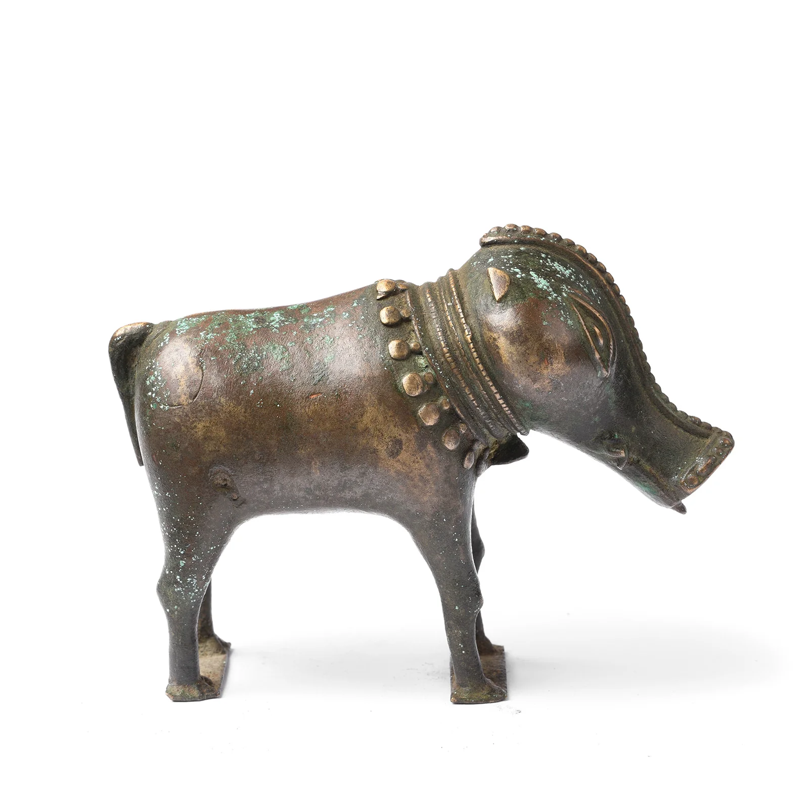 Brass Bhuta Figure Of Panjurli Boar - 18th Century - Image 3