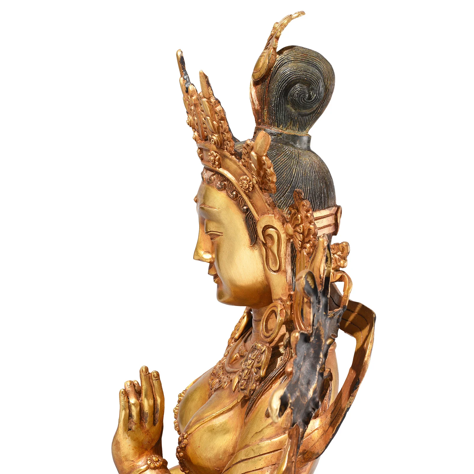 Gilt Bronze Statue Of The Tibetan Goddess Tara - Image 6