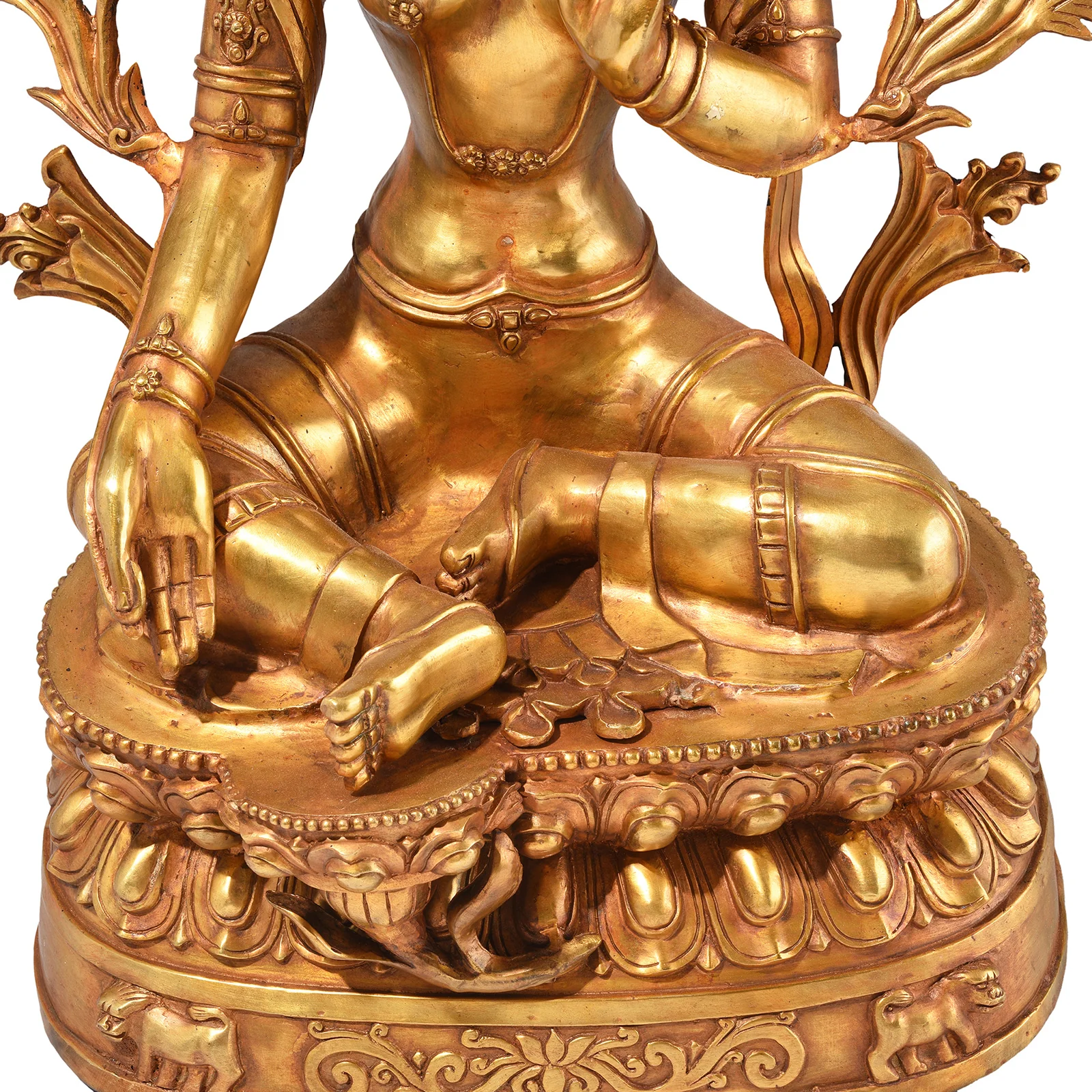 Gilt Bronze Statue Of The Tibetan Goddess Tara - Image 9