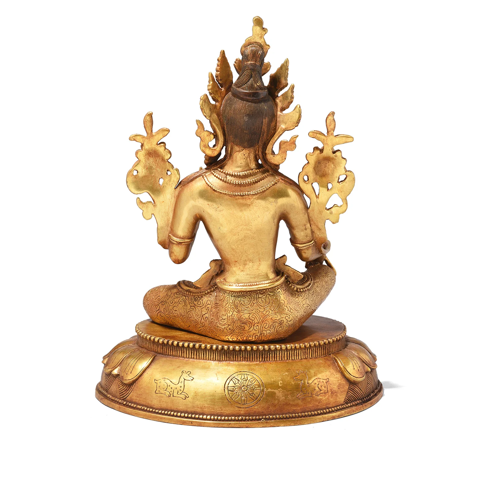 Small Gilt Bronze Statue Of The Tibetan Goddess Tara - Image 7