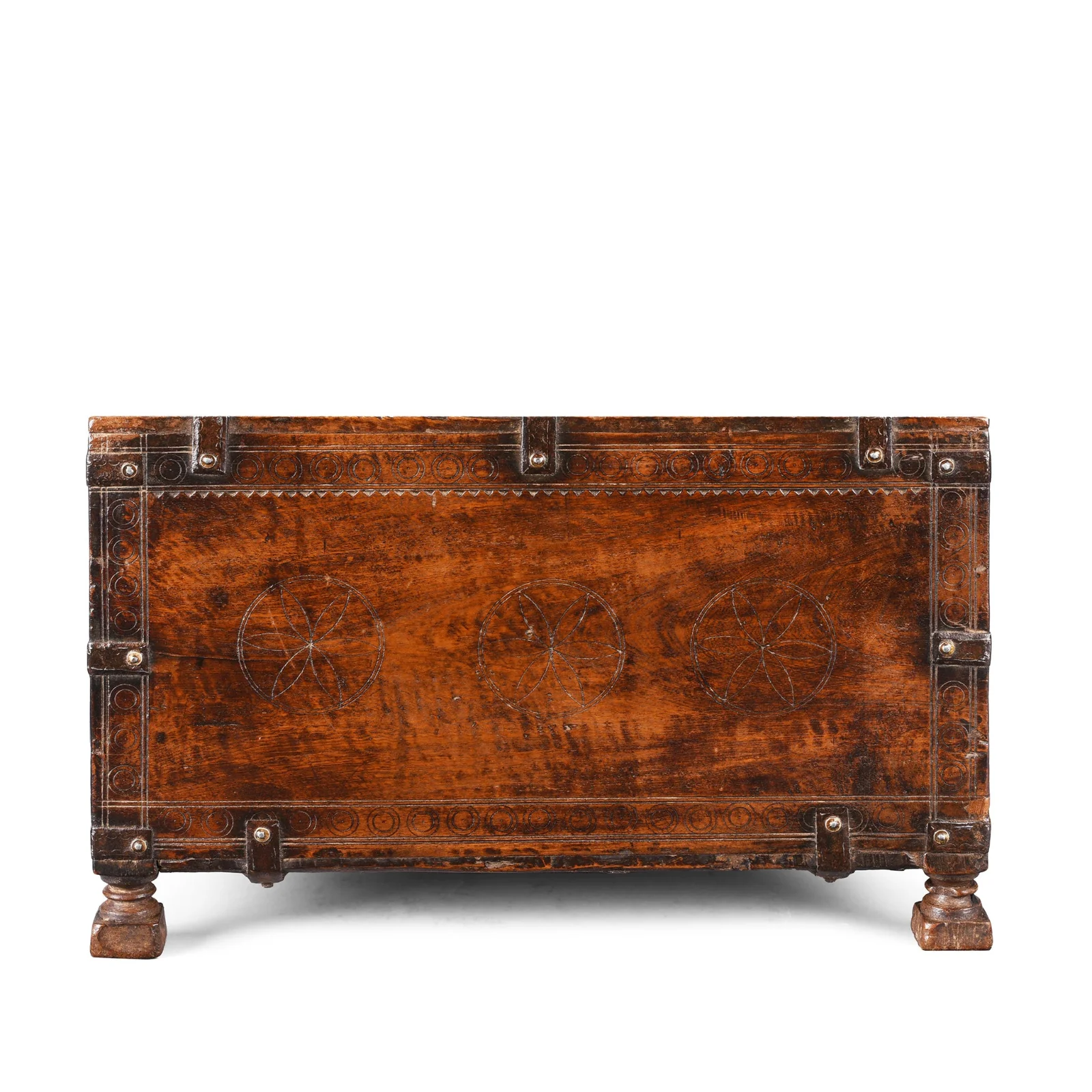 Carved Indian Merchants Box - 19th Century - Image 6