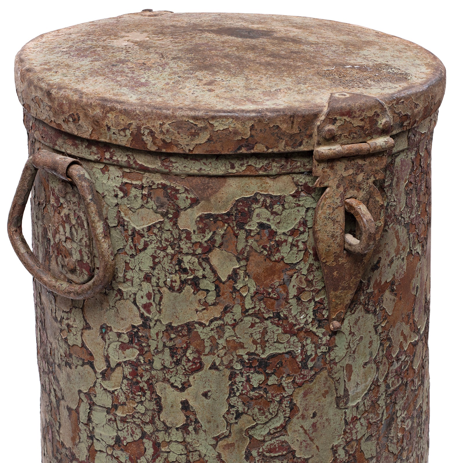 Green Painted Storage Bin From Rajasthan - Ca 1920 - Image 3