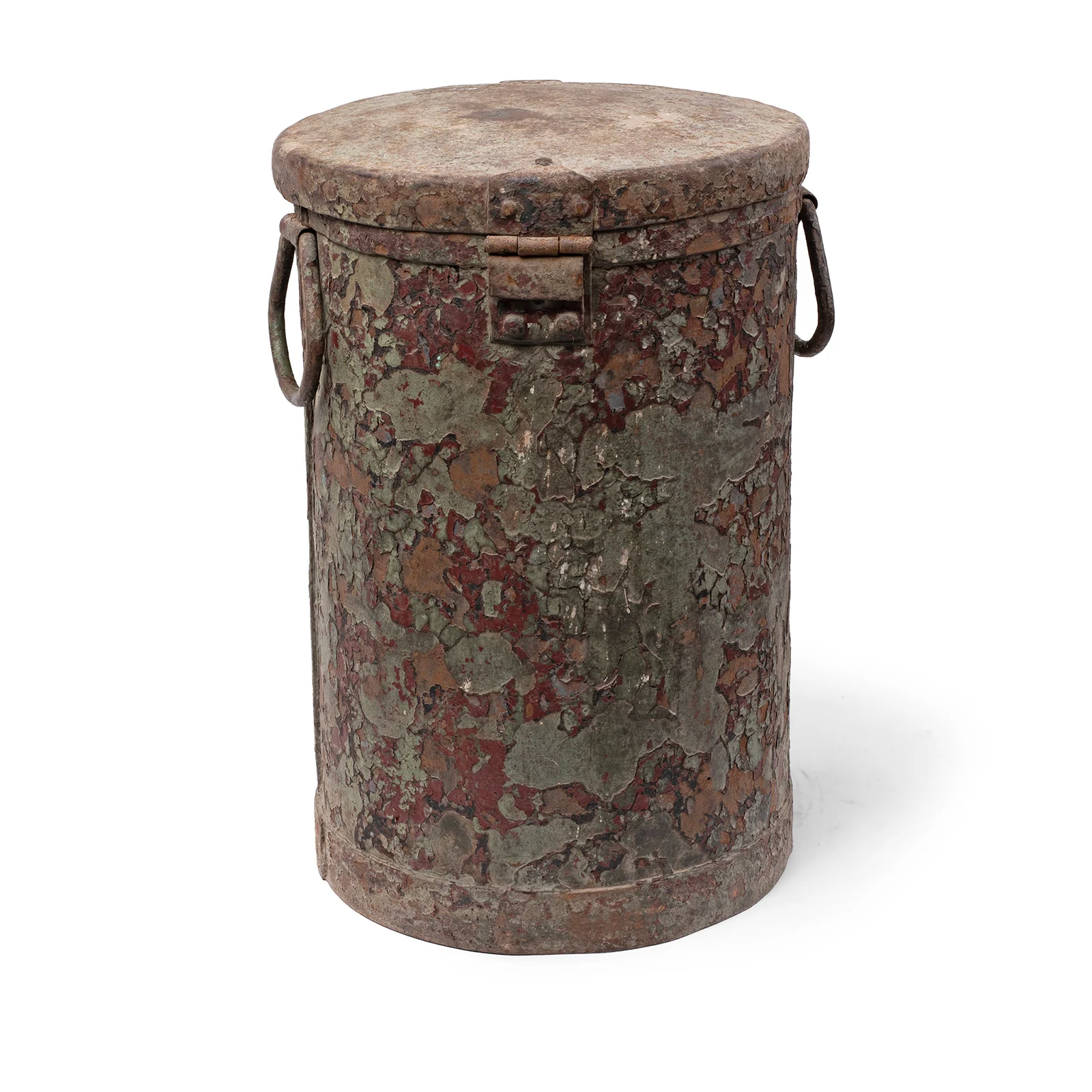 Green Painted Storage Bin From Rajasthan - Ca 1920 - Image 4