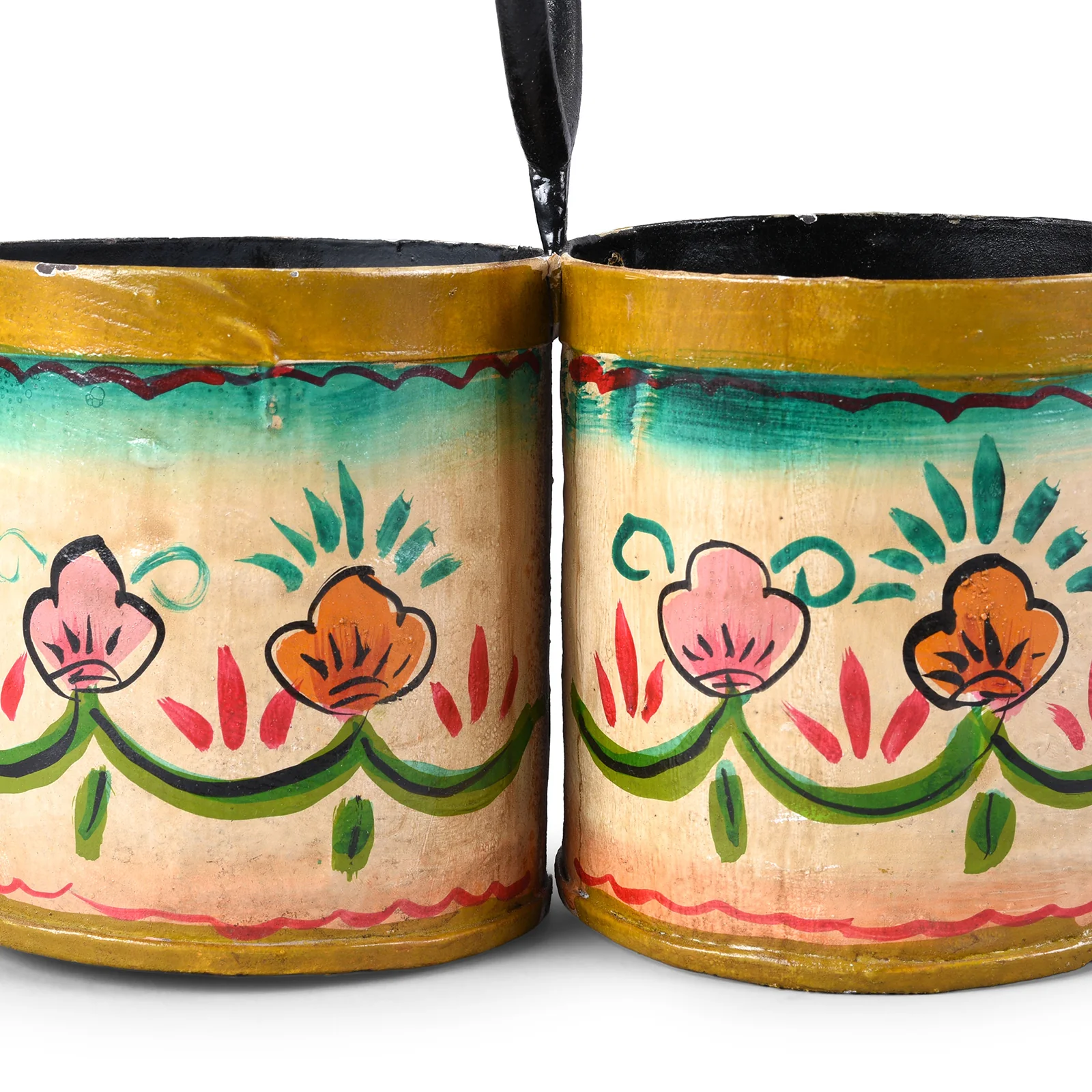 Painted 2 Way Planter (Old Bottle Carrier) - Image 3