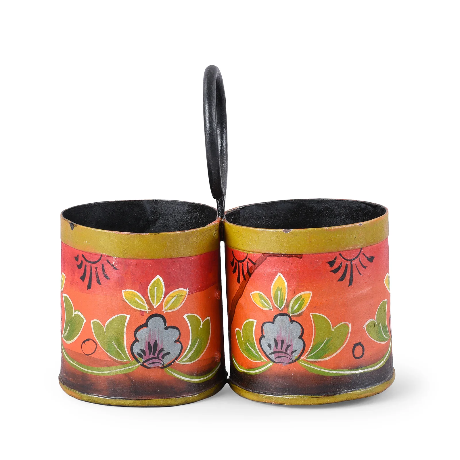 Painted 2 Way Planter (Old Bottle Carrier) - Image 4