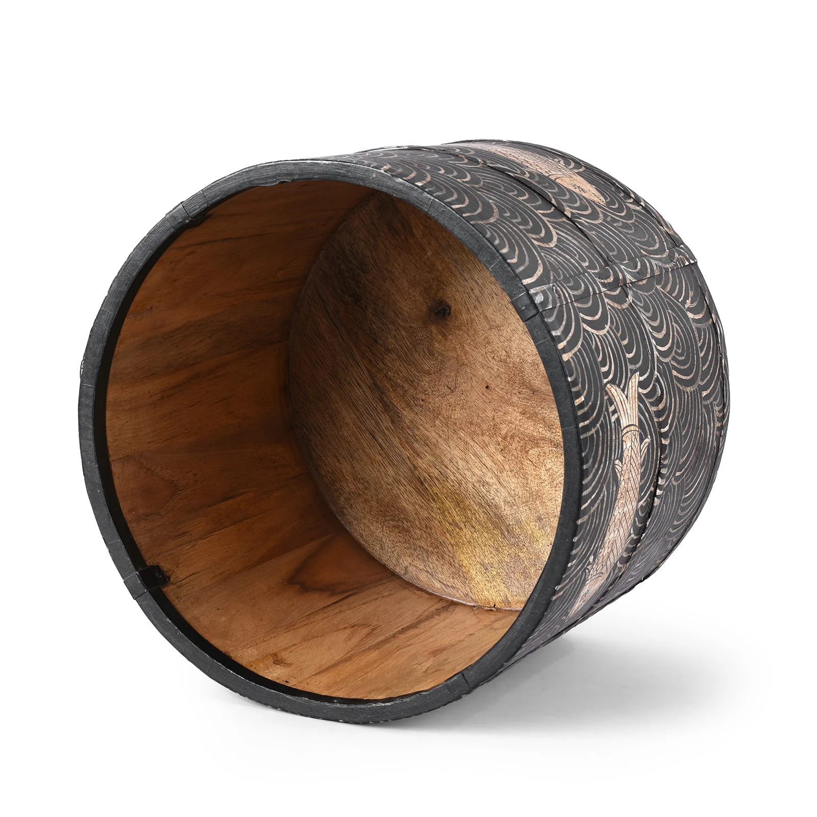 Painted Grain Measure Planter - Fish - Image 6