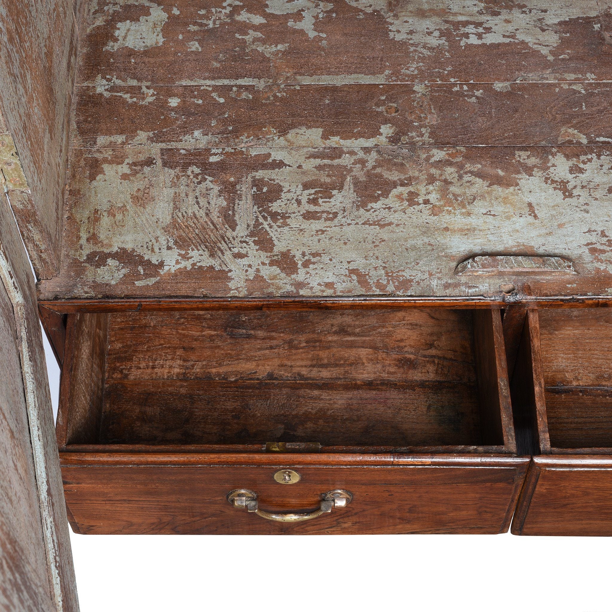 Anglo Indian Linen Cabinet Made from Golden Teak - 19thC - Image 6