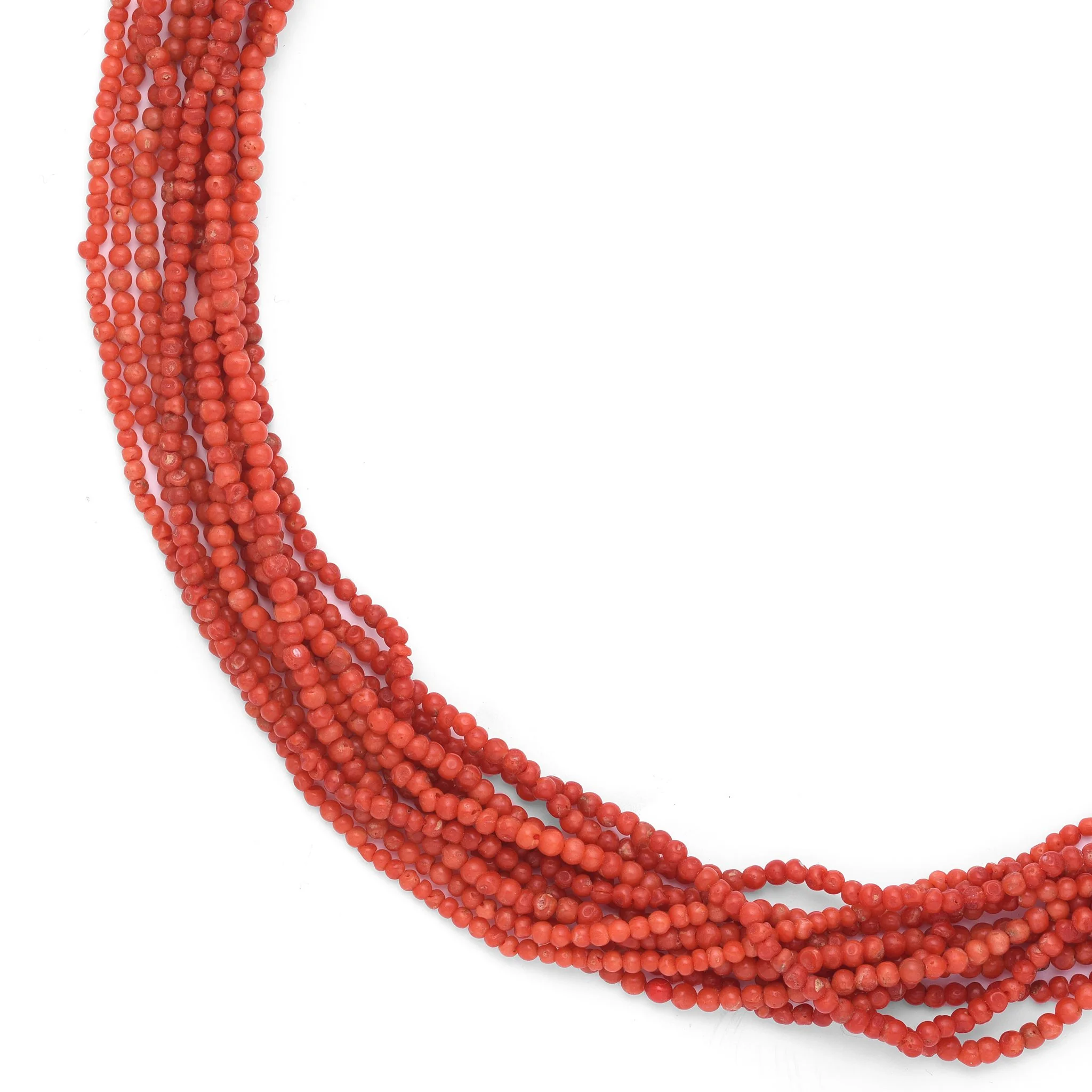 Ten Strand Tibetan Coral Necklace - Image 2