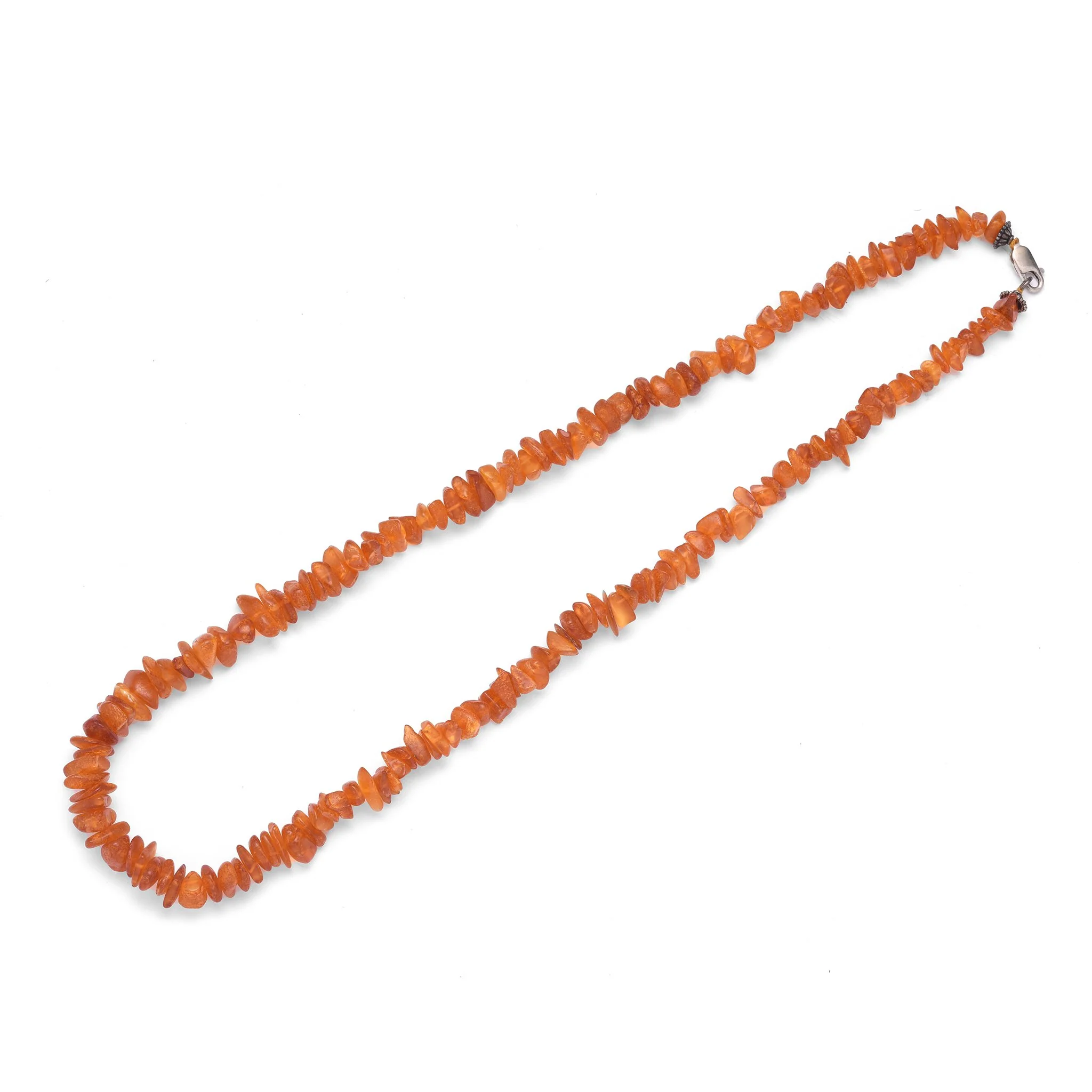 Baltic Amber Bead Necklace with Silver clasp - Image 2