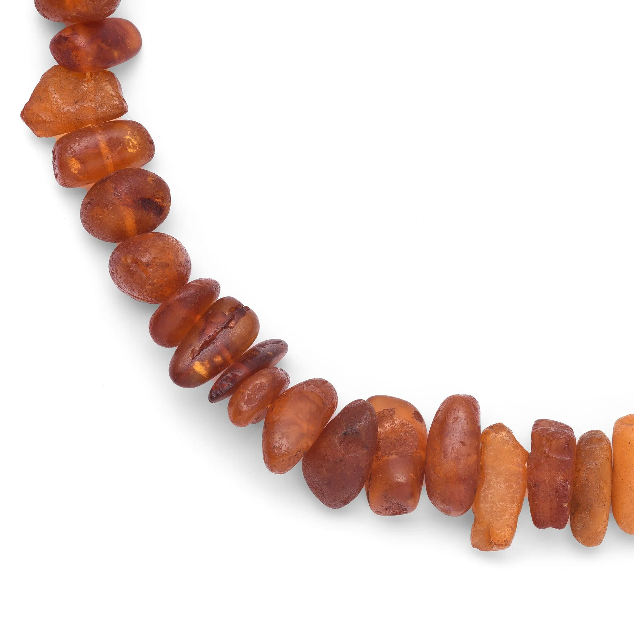 Baltic Amber Bead Necklace with Silver clasp - Image 2