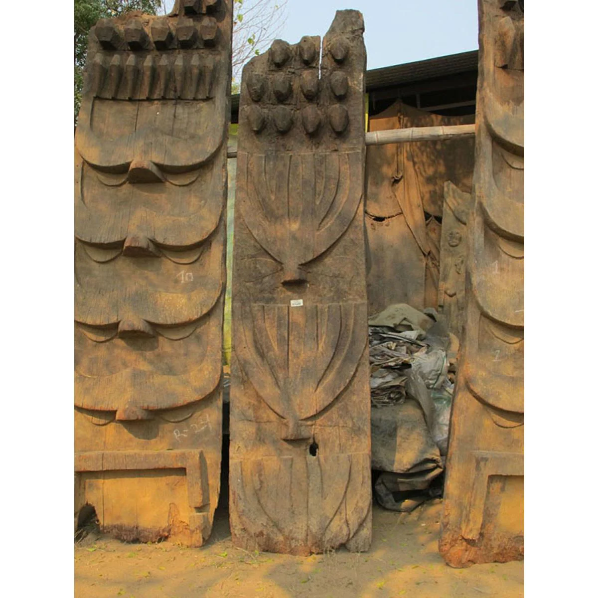 Carved Tribal Totem Panel from Nagaland - 19thC - Image 6