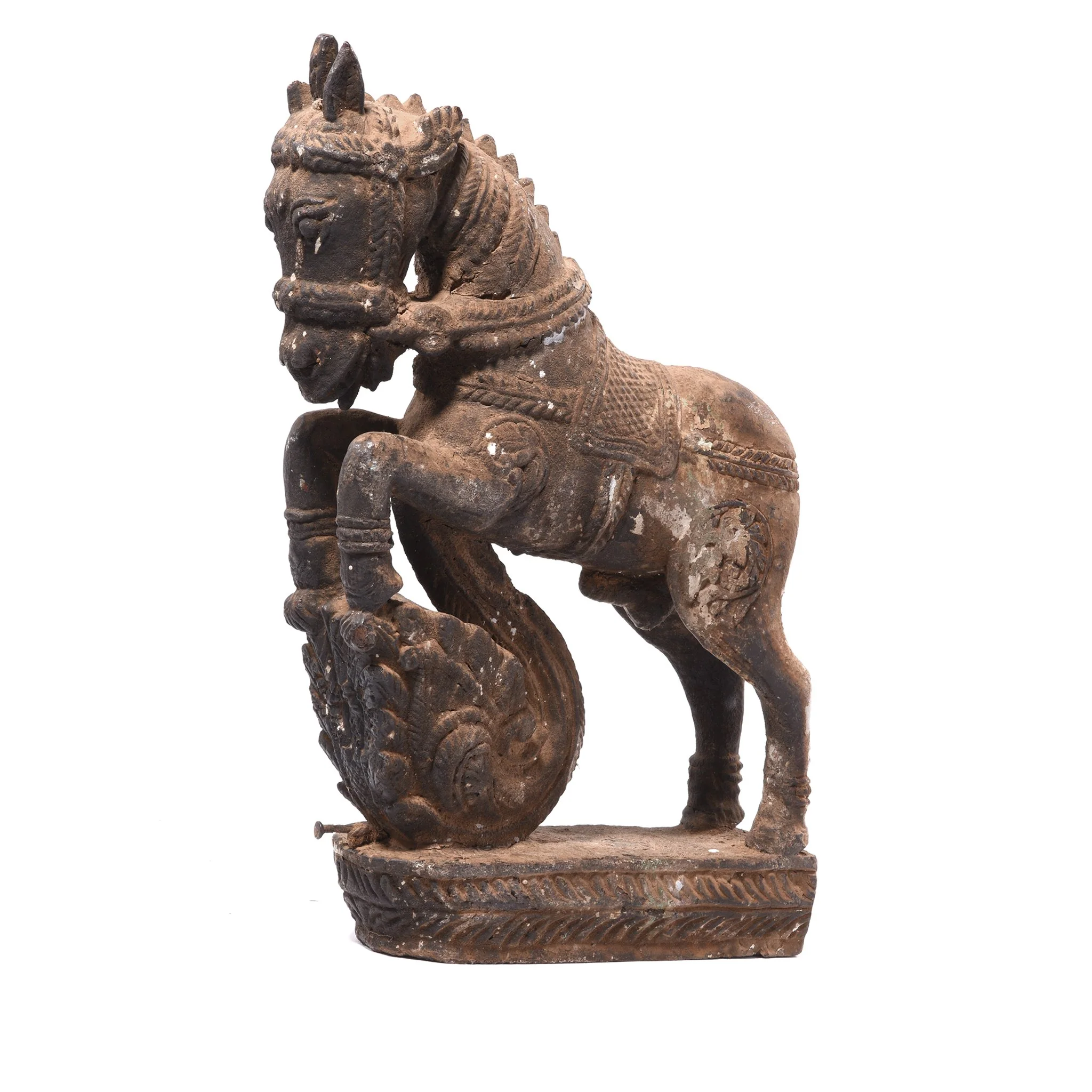 Rosewood Horse Statue - Turban Hanger from Madhya Pradesh - 19thC - Image 6