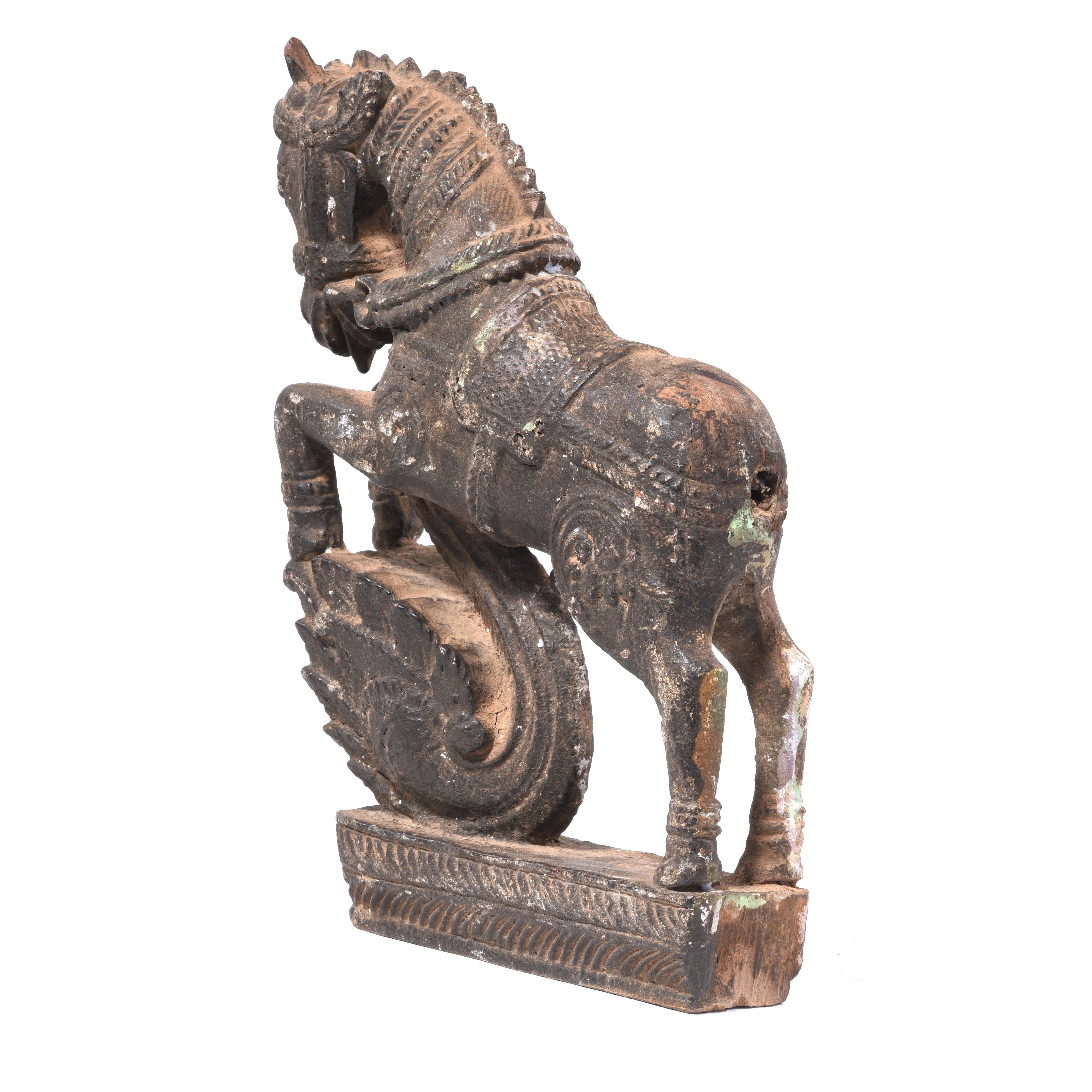 Rosewood Horse Statue - Turban Hanger from Madhya Pradesh - 19thC - Image 8