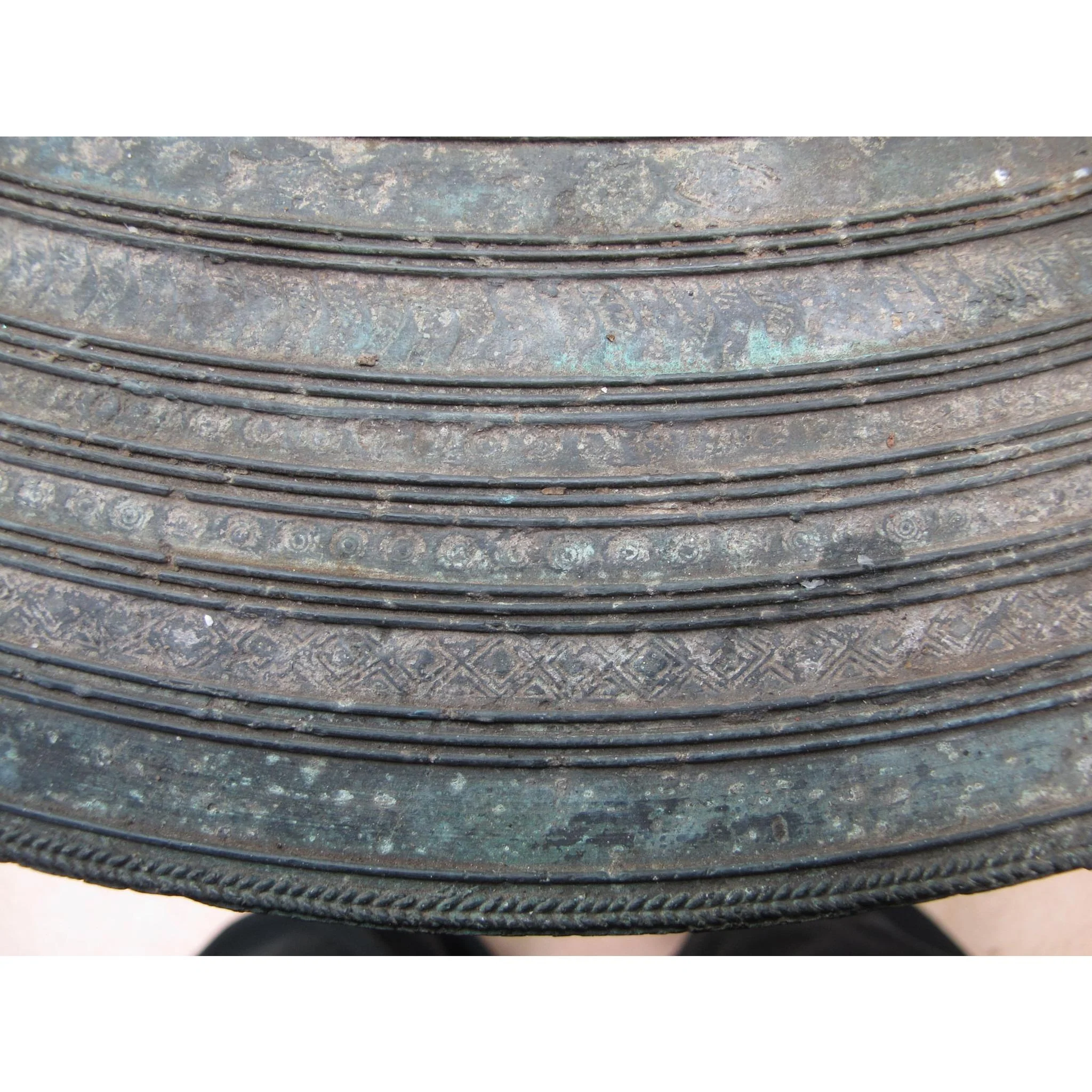 A Sino-Shan Bronze Frog Drum From Laos 75 - 100 Yrs Old - Image 10
