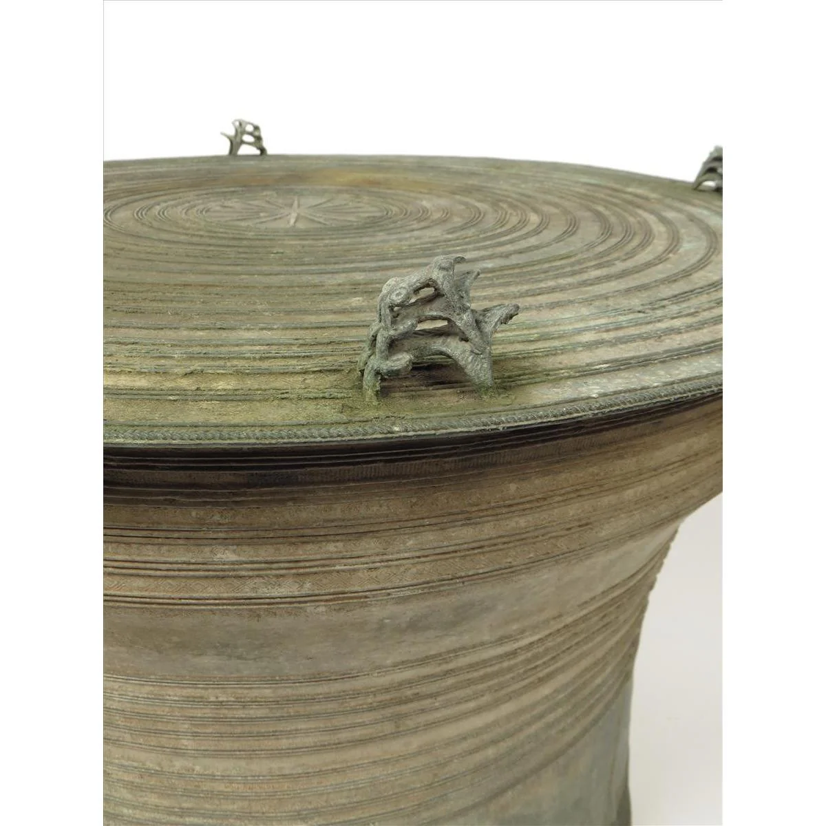 A Sino-Shan Bronze Frog Drum From Laos 75 - 100 Yrs Old - Image 3