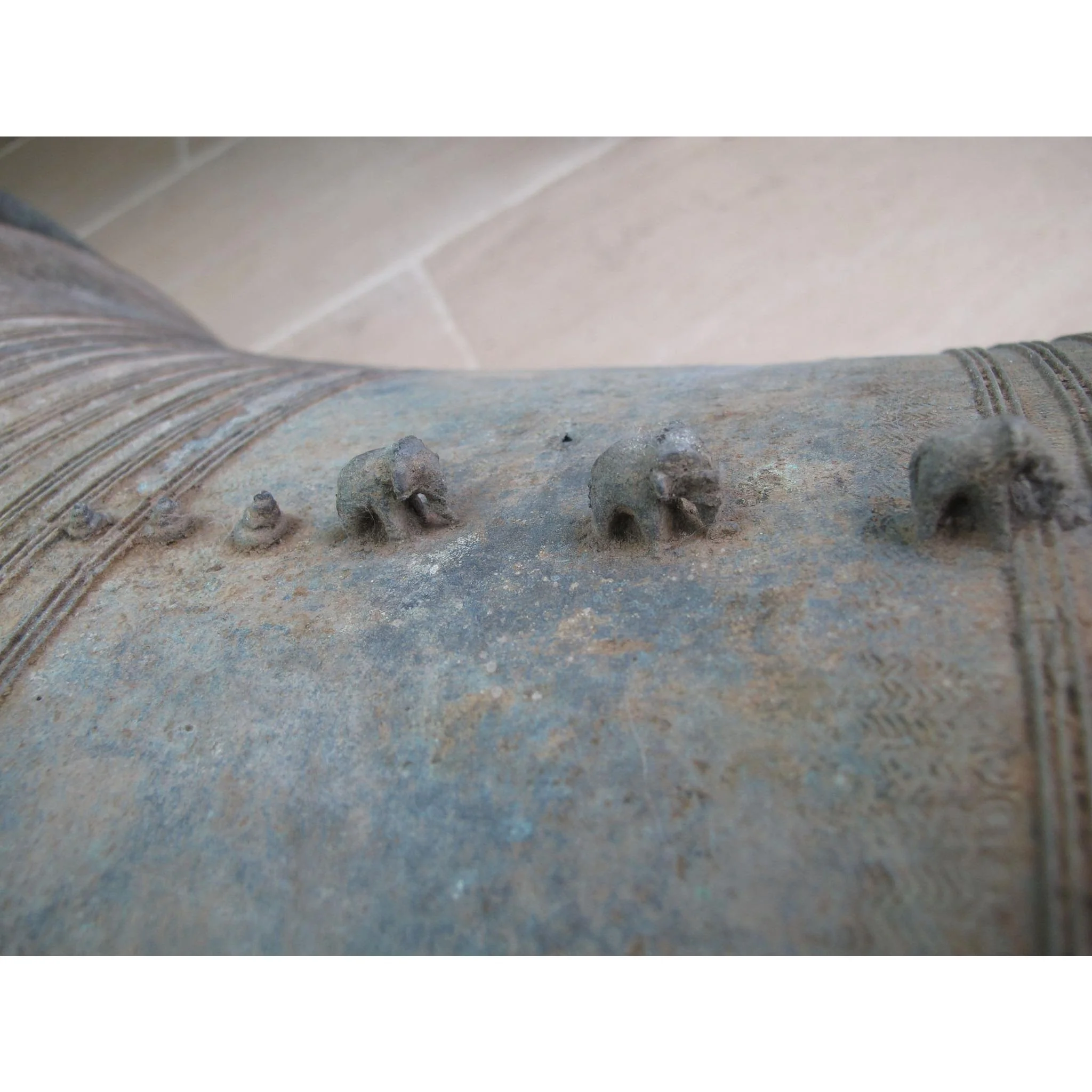 A Sino-Shan Bronze Frog Drum From Laos 75 - 100 Yrs Old - Image 7