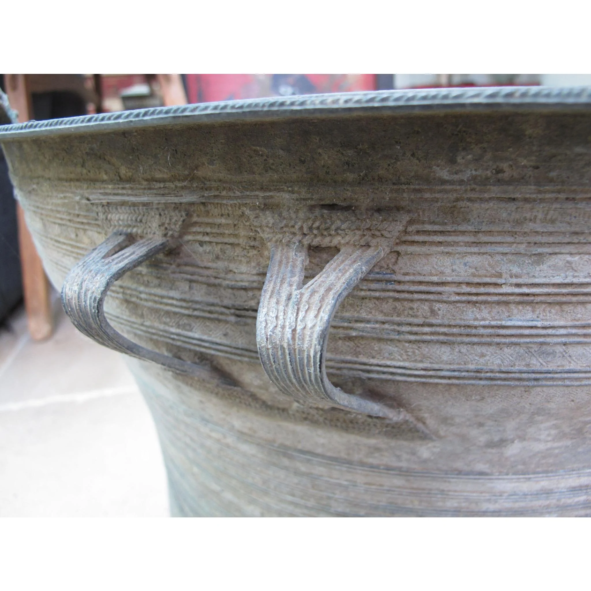 A Sino-Shan Bronze Frog Drum From Laos 75 - 100 Yrs Old - Image 8