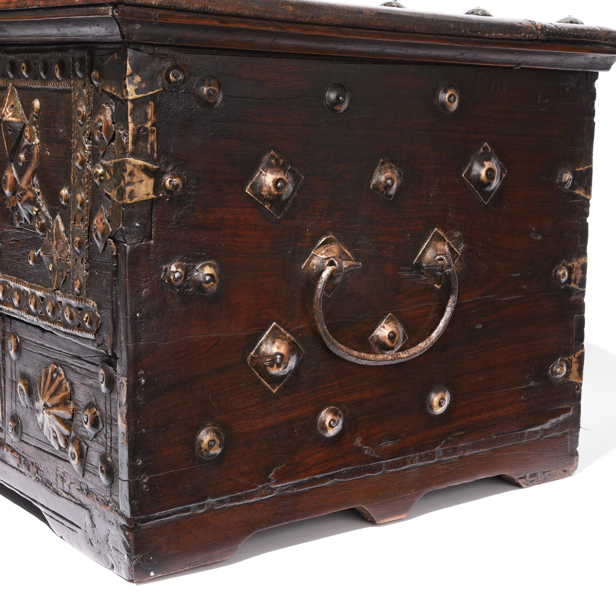 Brass Bound  Rosewood Jewellery Box From Kutch - 19Th C - Image 7